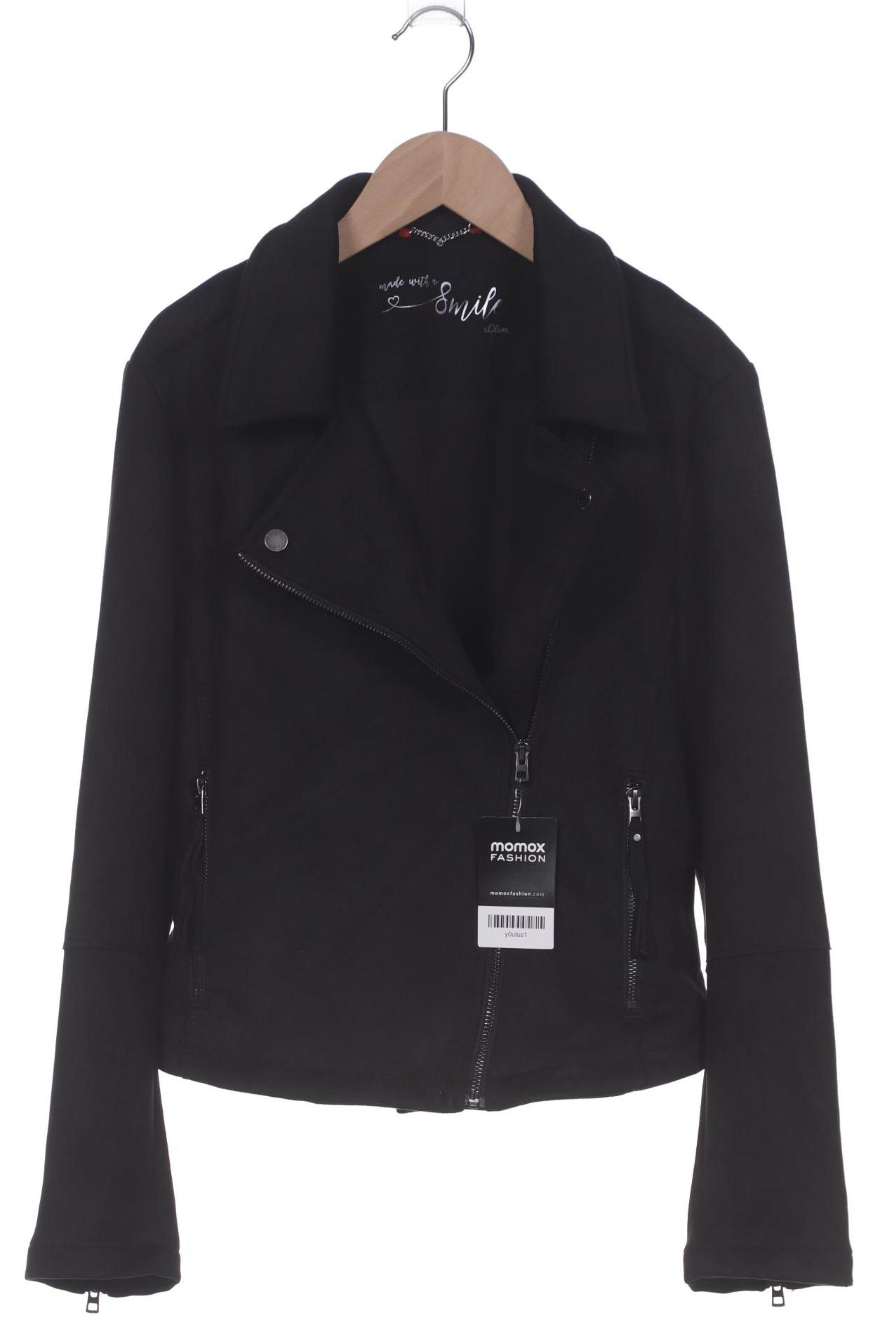 

s.Oliver Damen Jacke, schwarz, Gr. 38