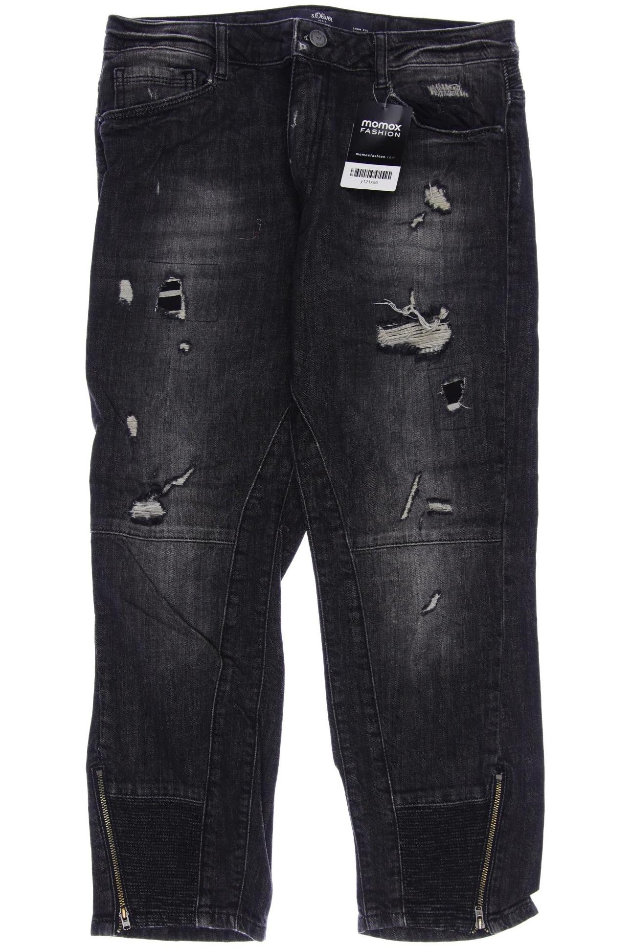 

s.Oliver Damen Jeans, schwarz