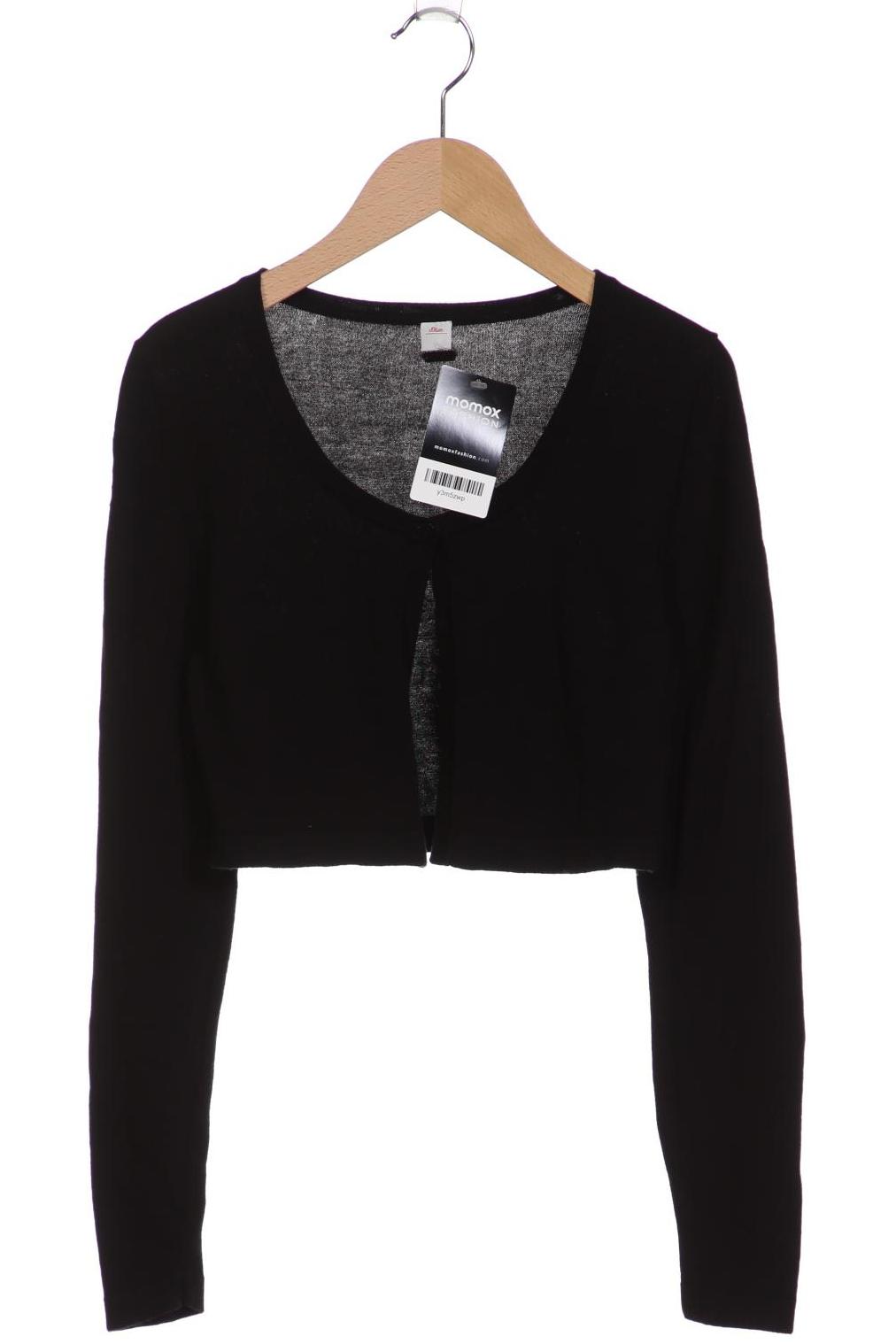 

s.Oliver Damen Strickjacke, schwarz, Gr. 36