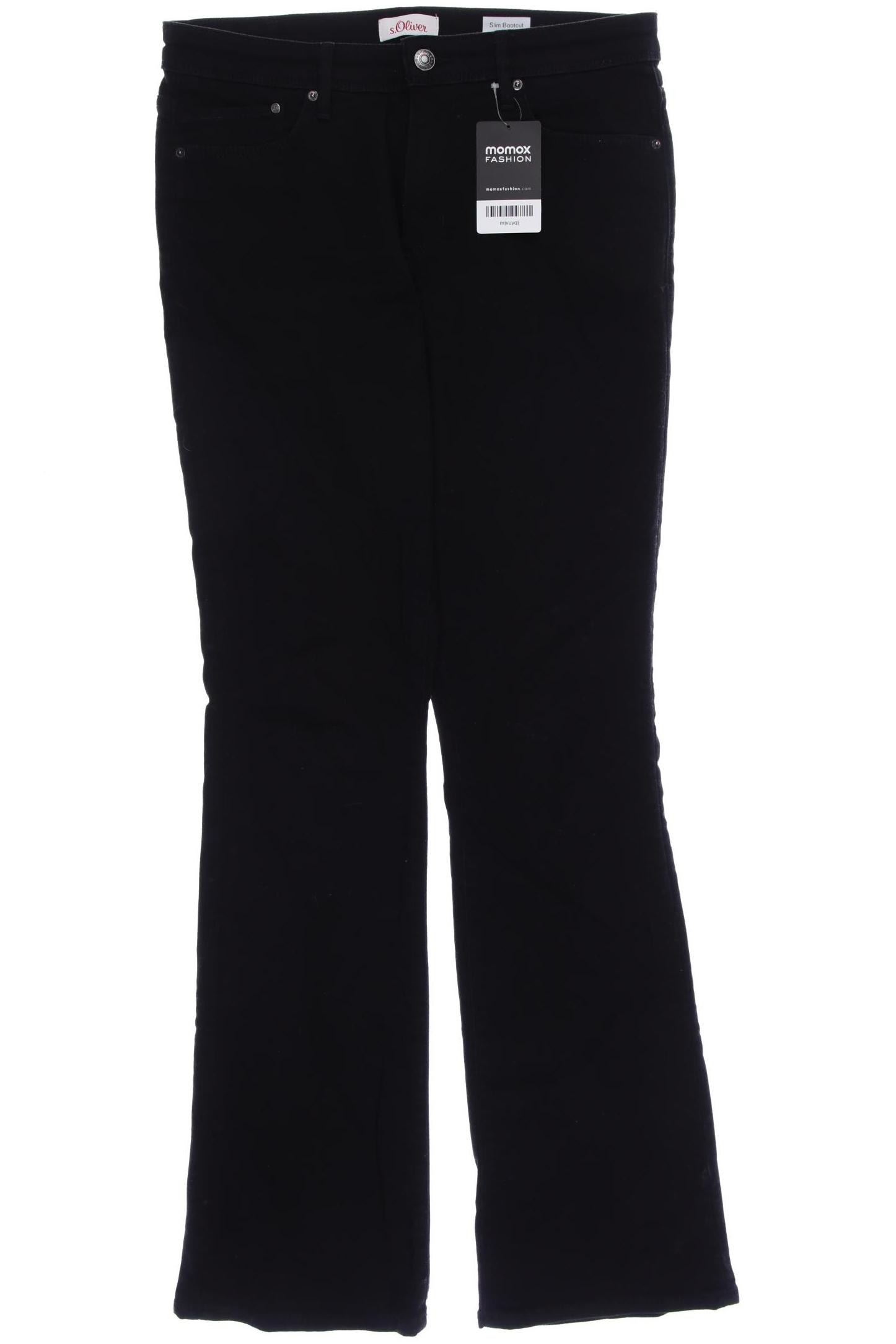 

s.Oliver Damen Jeans, schwarz