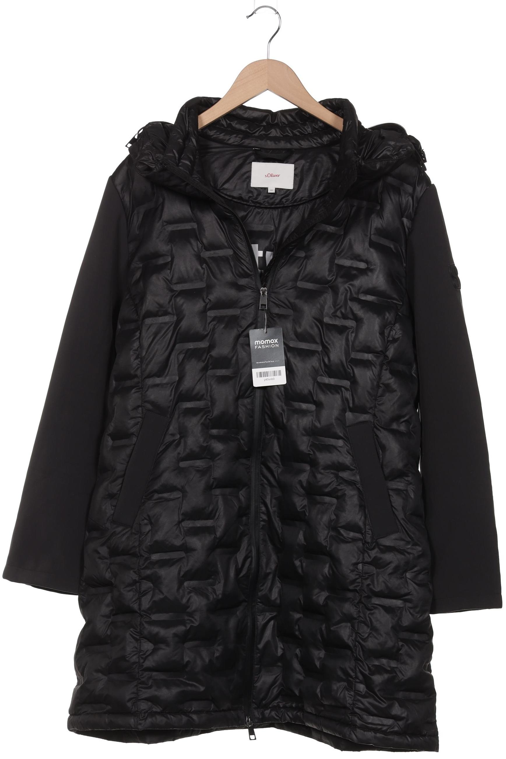 

s.Oliver Damen Mantel, schwarz, Gr. 48