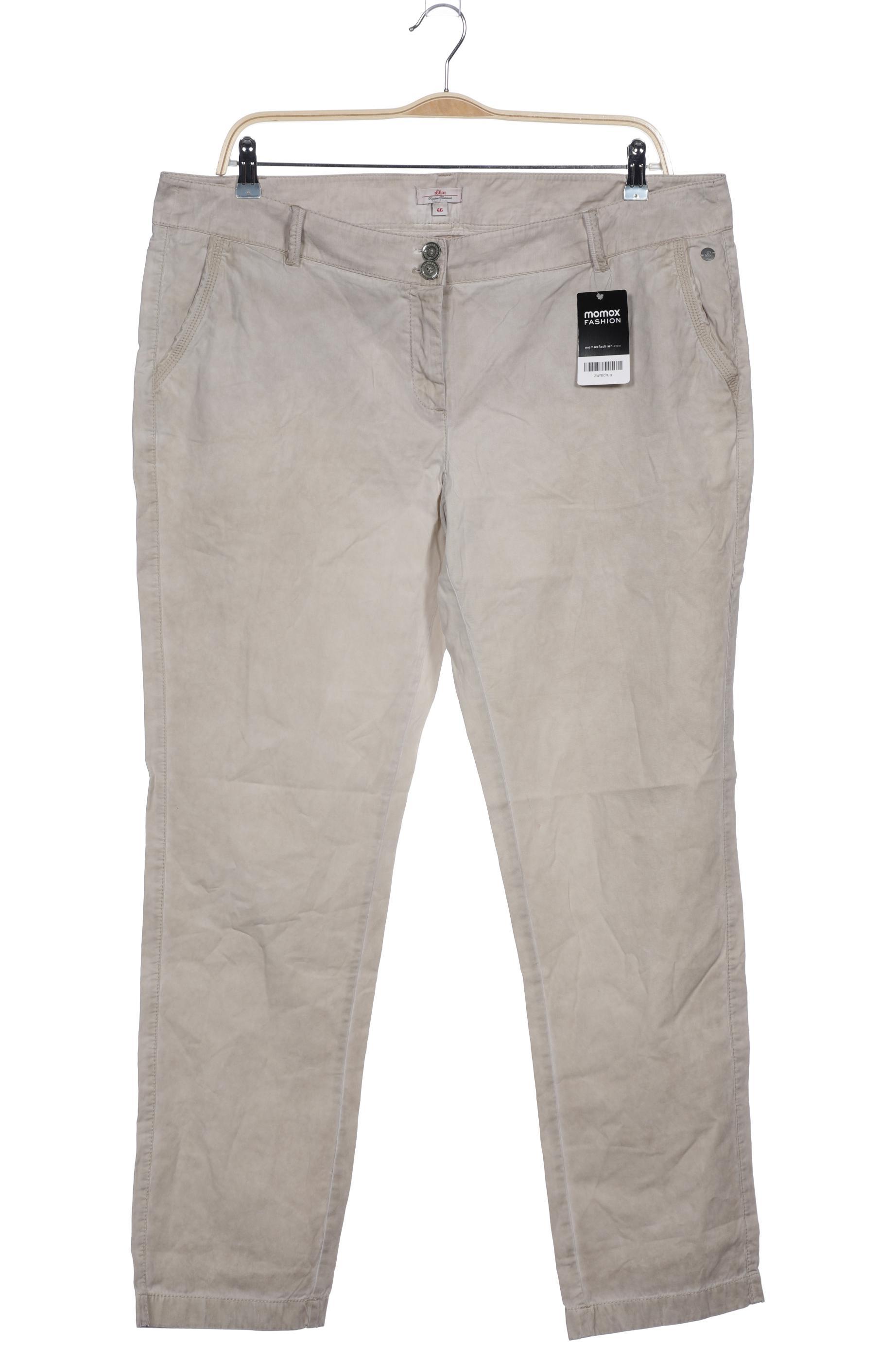

s.Oliver Damen Stoffhose, beige, Gr. 46