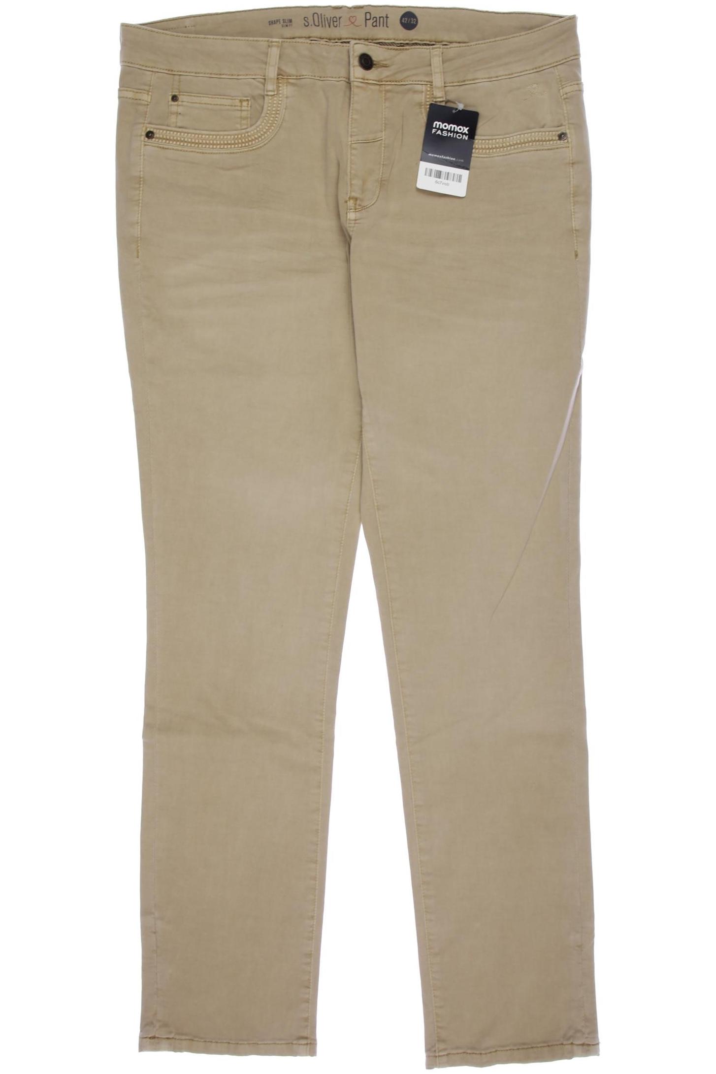 

s.Oliver Damen Jeans, beige, Gr. 42