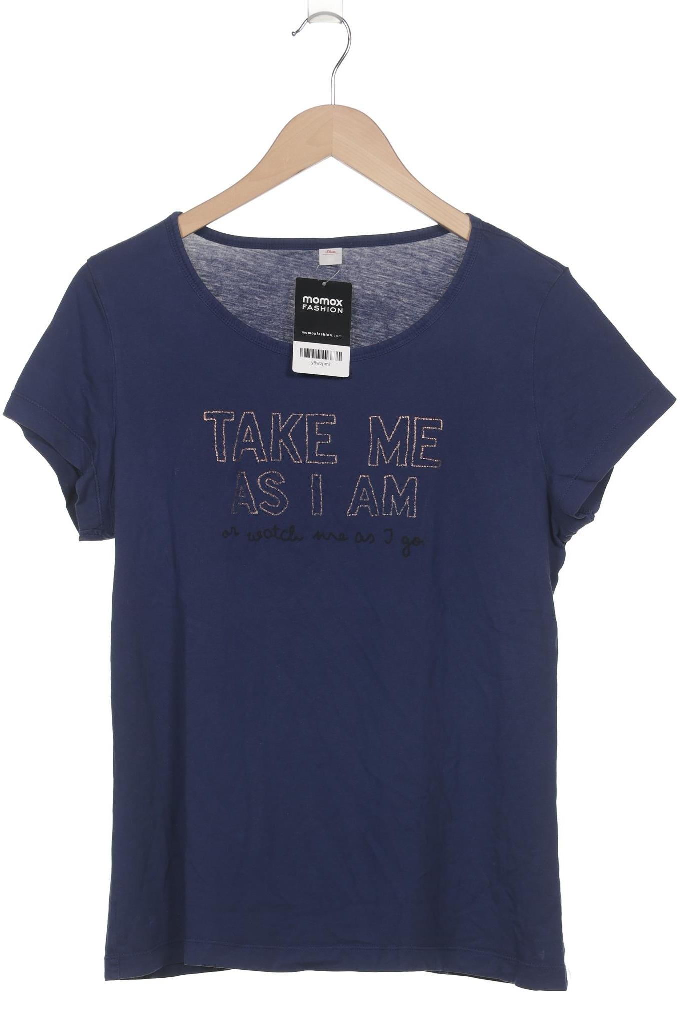 

s.Oliver Damen T-Shirt, marineblau, Gr. 42