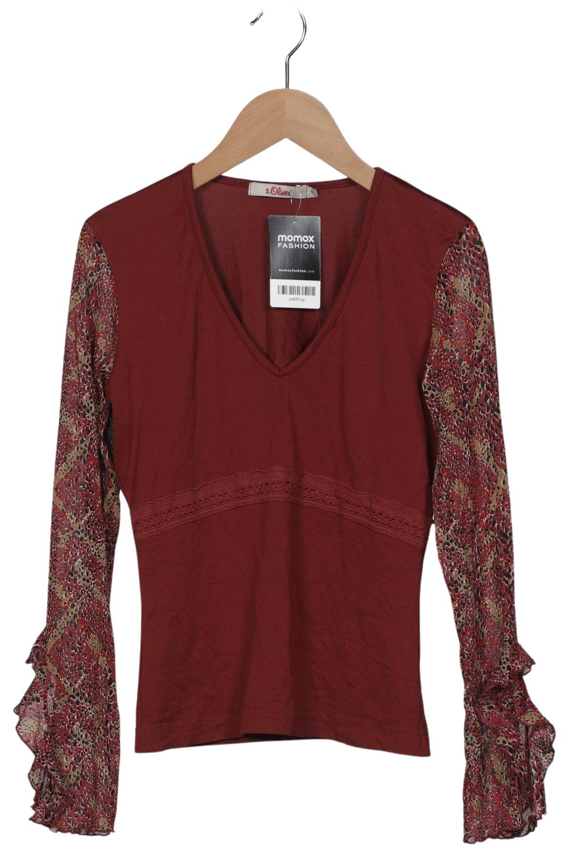 

s.Oliver Damen Langarmshirt, rot, Gr. 36