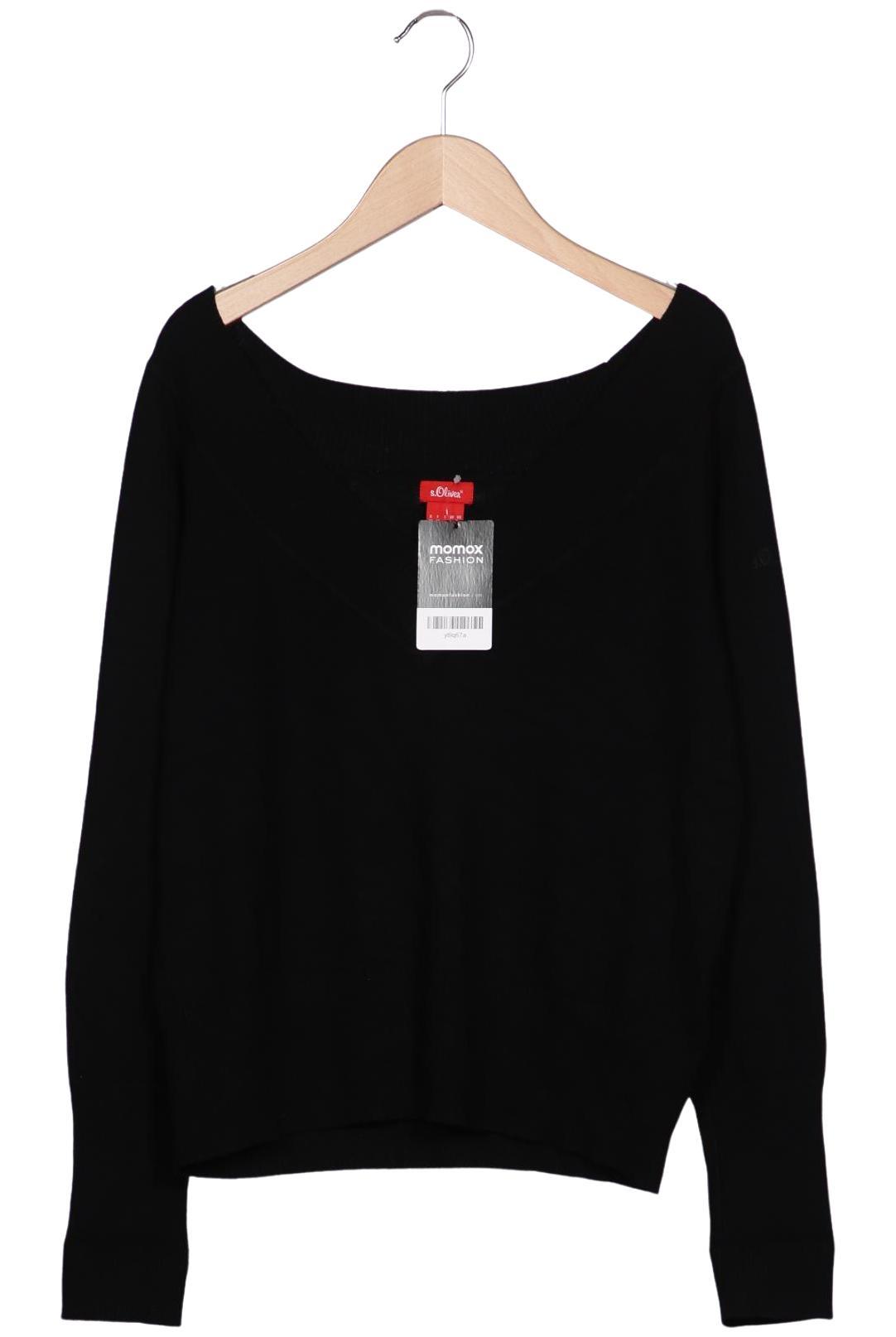

s.Oliver Damen Pullover, schwarz, Gr. 38