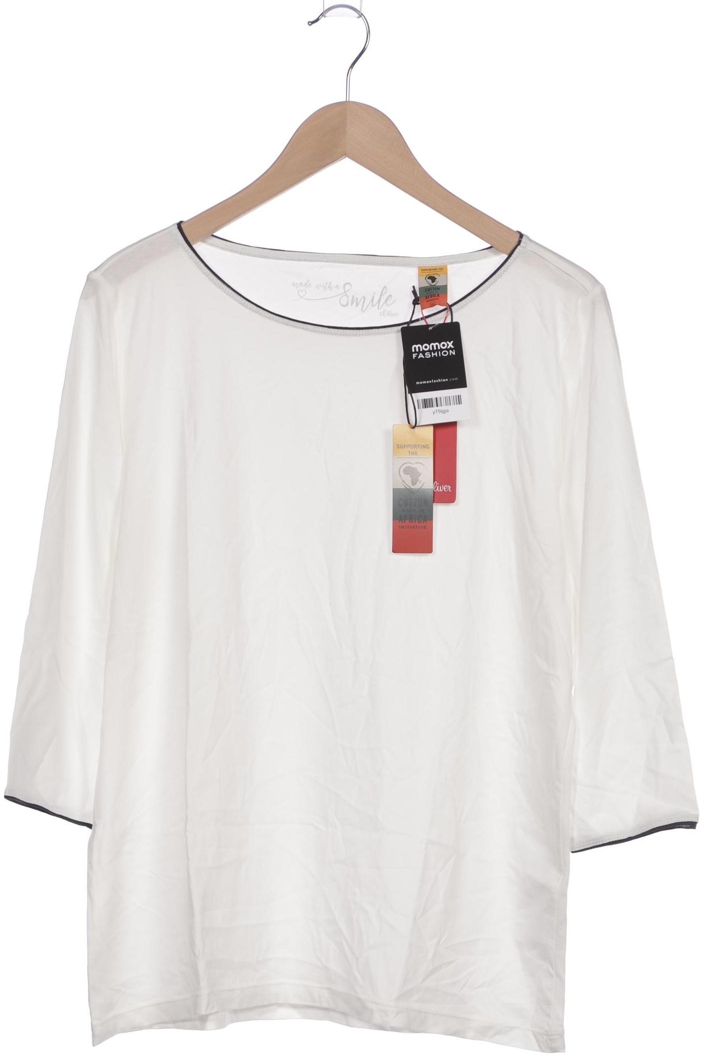 

s.Oliver Damen Langarmshirt, cremeweiß, Gr. 44