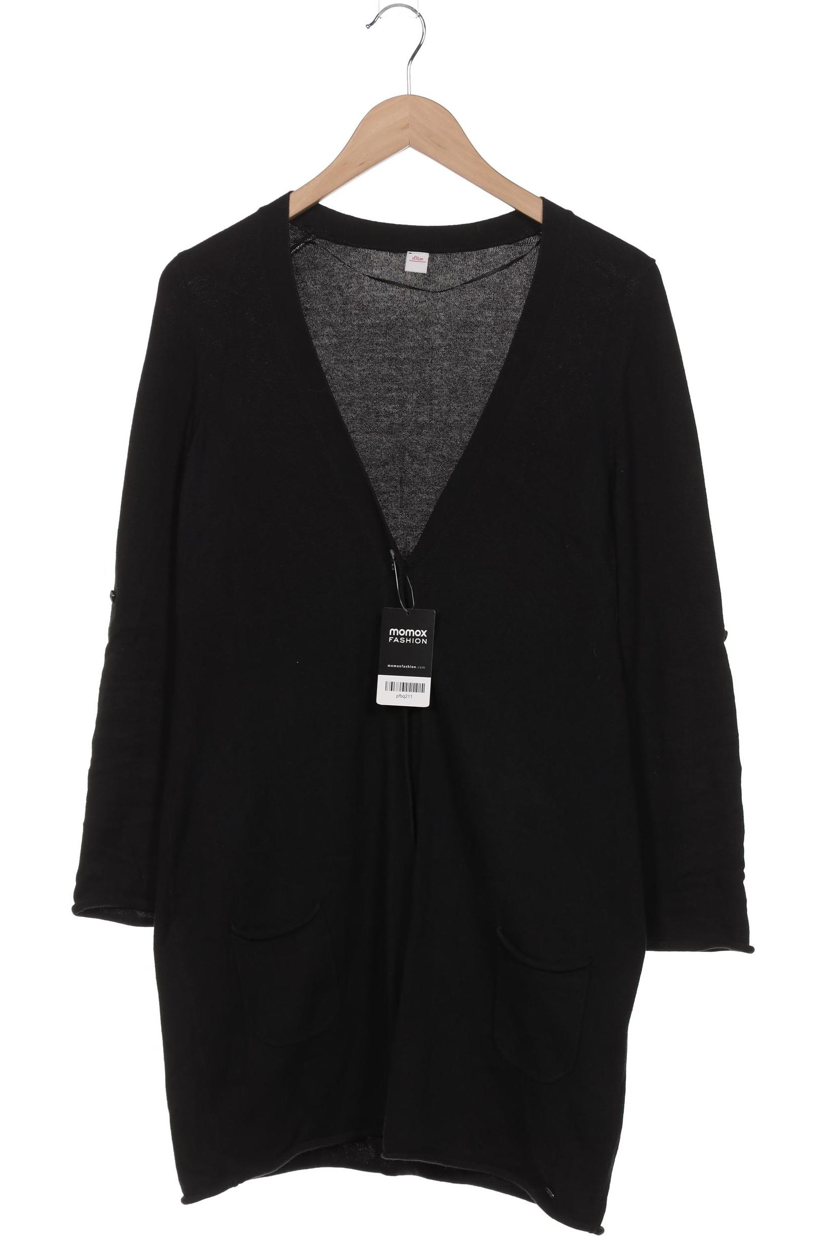 

s.Oliver Damen Strickjacke, schwarz, Gr. 40