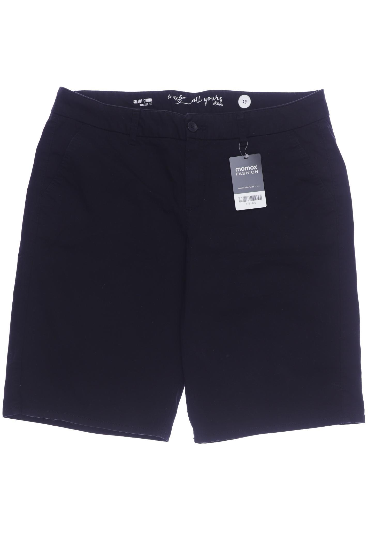 

s.Oliver Damen Shorts, schwarz, Gr. 40