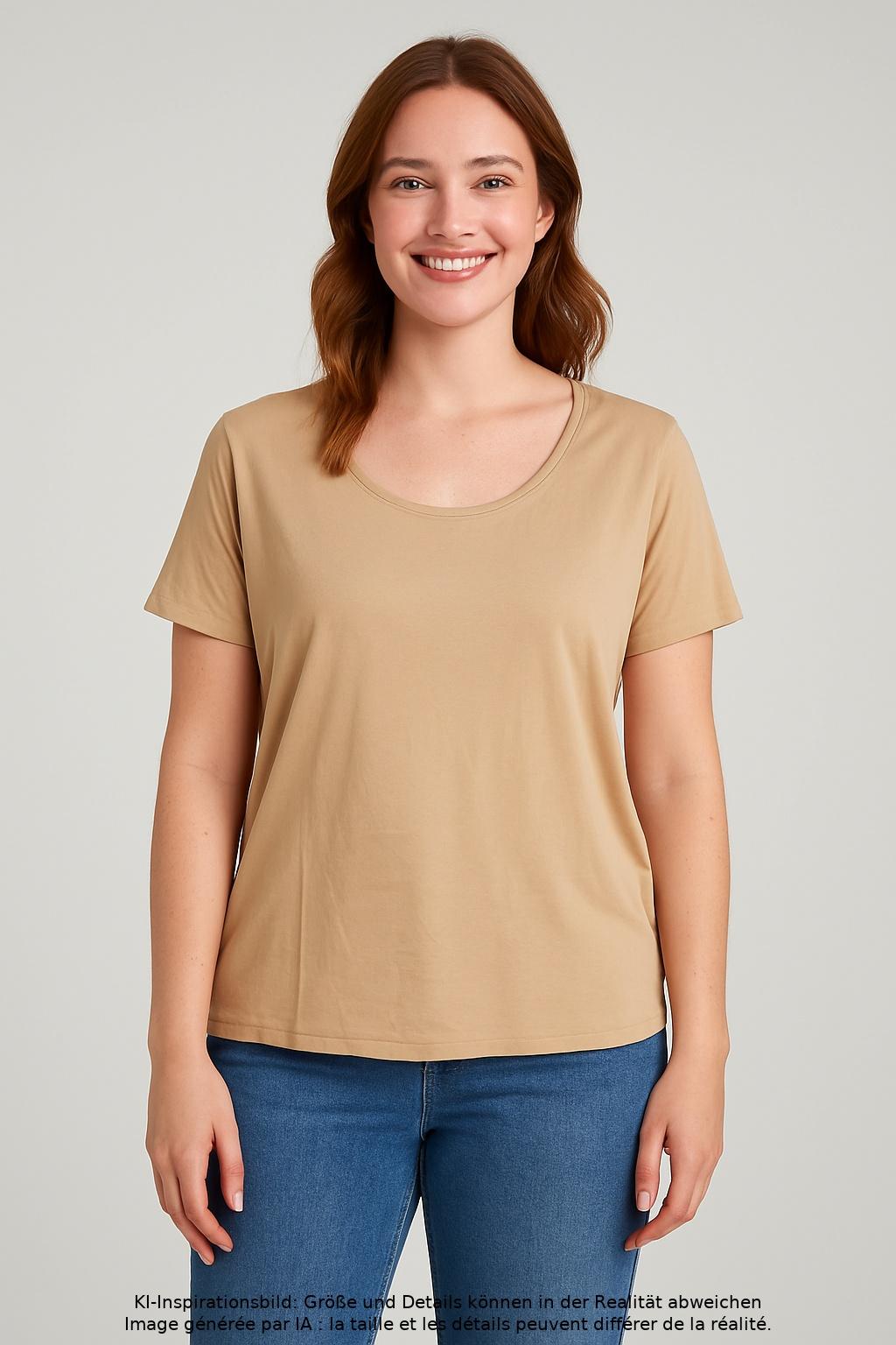 

s.Oliver Damen T-Shirt, beige, Gr. 46