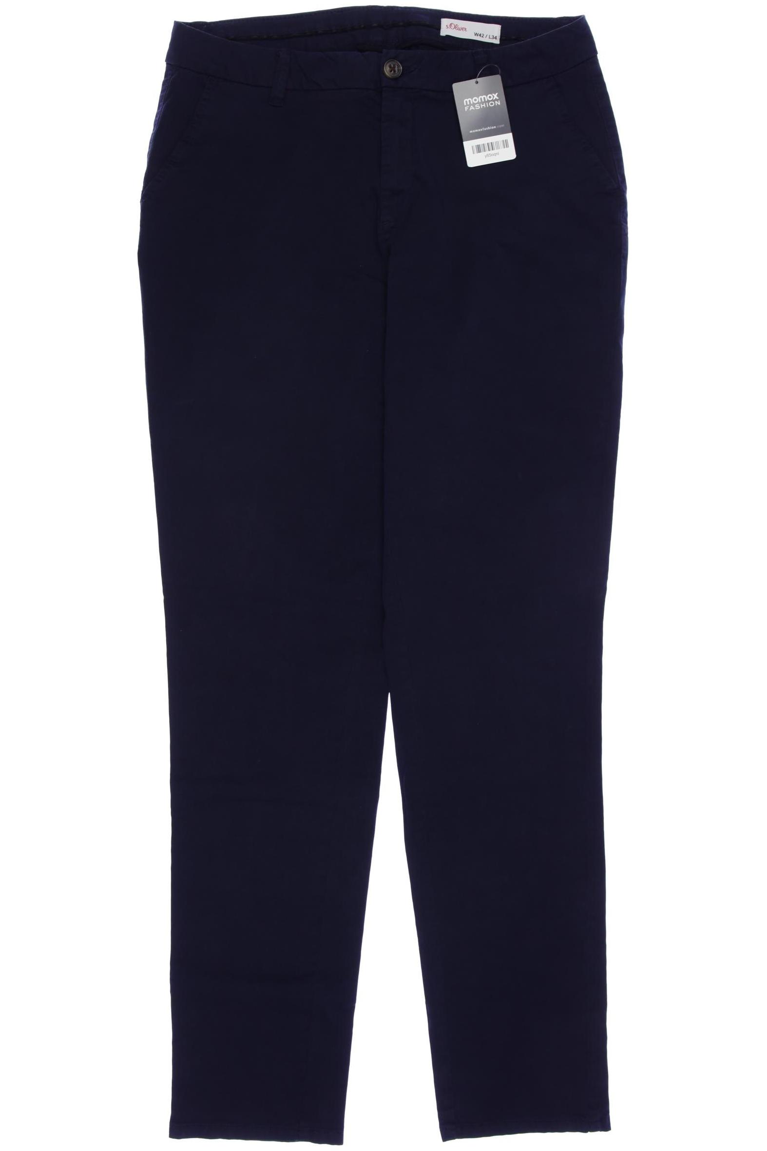 

s.Oliver Damen Stoffhose, marineblau