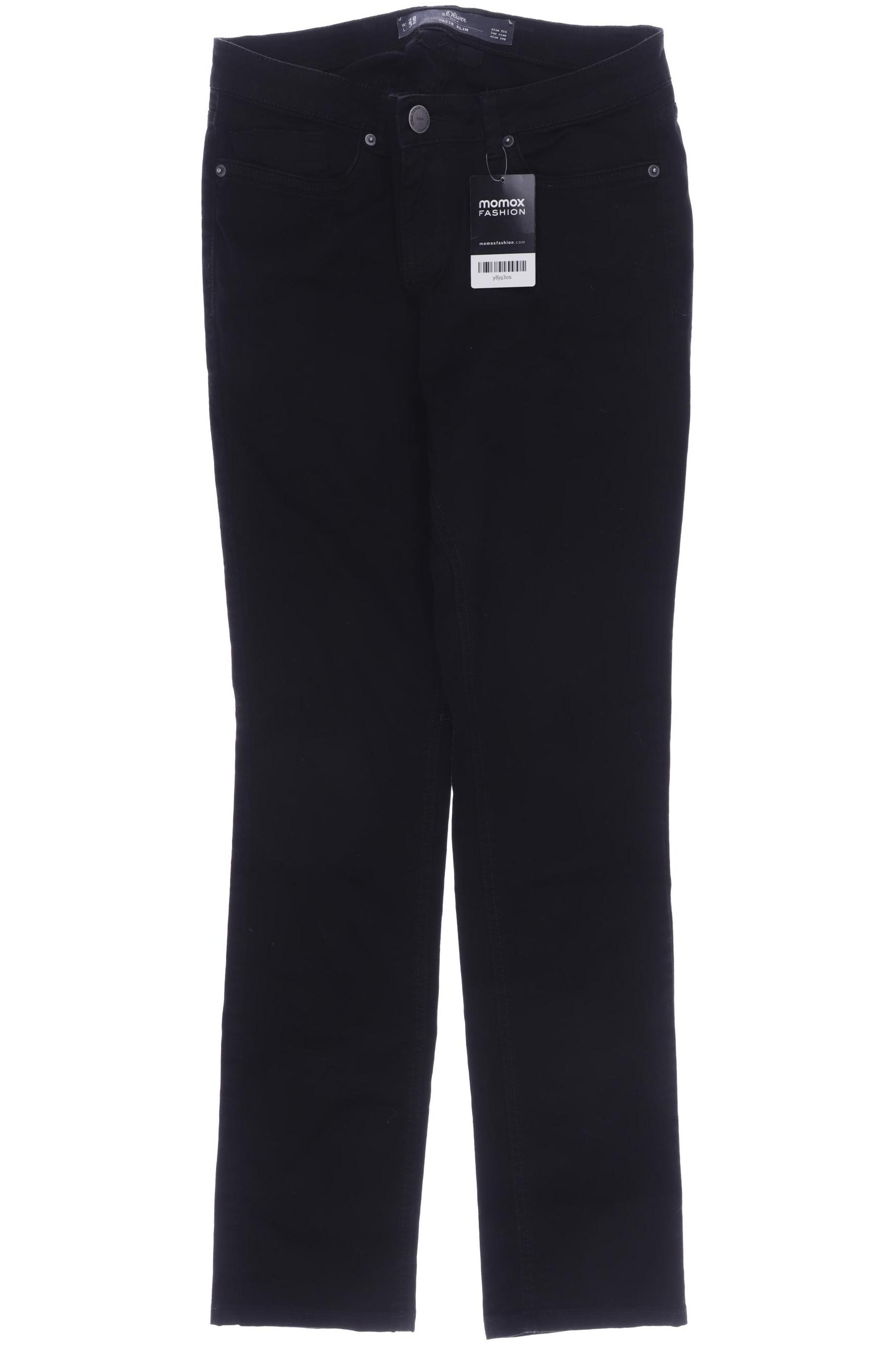 

s.Oliver Damen Jeans, schwarz