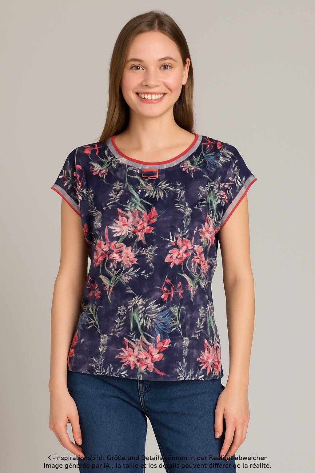 

s.Oliver Damen T-Shirt, marineblau, Gr. 34