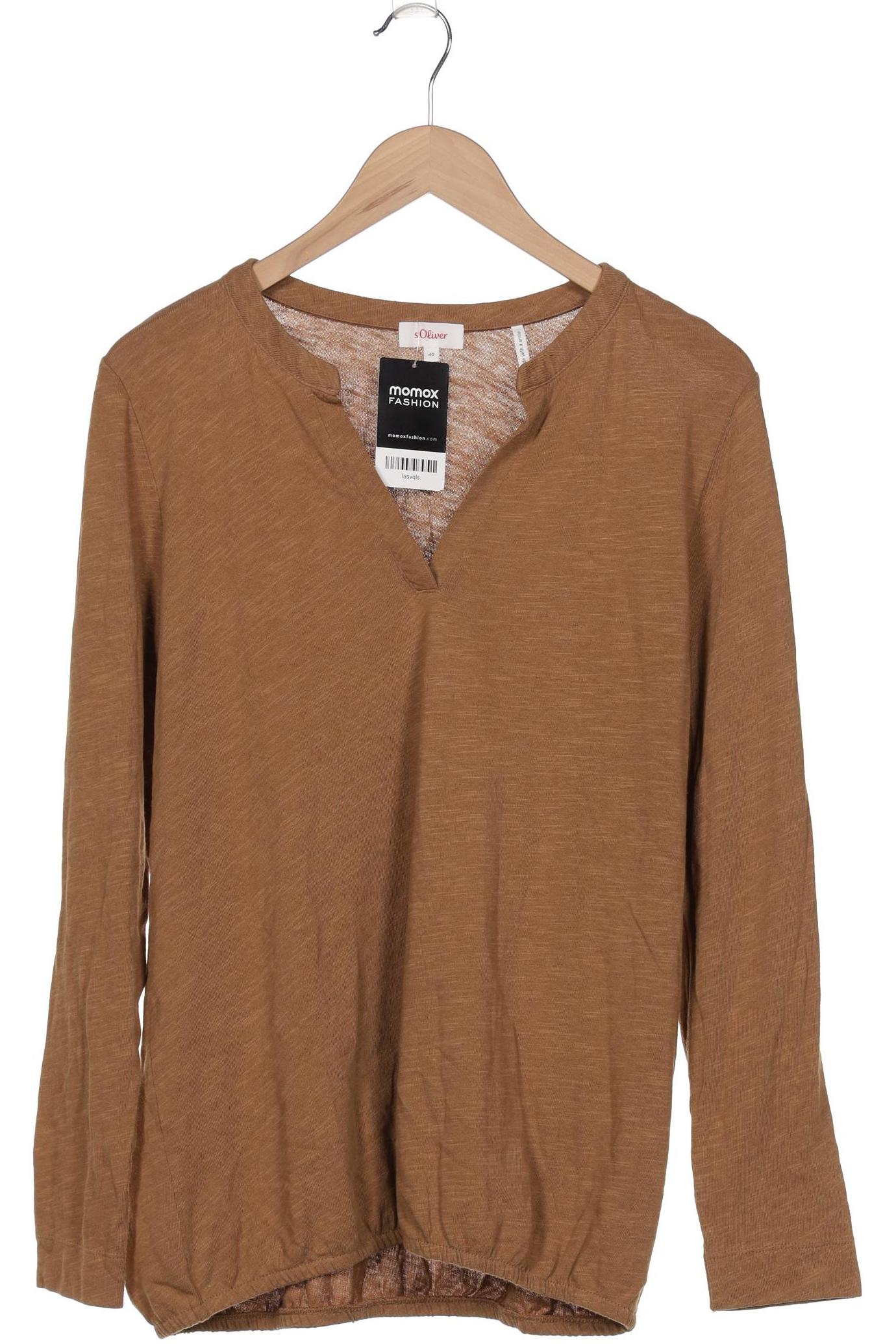 

s.Oliver Damen Langarmshirt, braun, Gr. 40