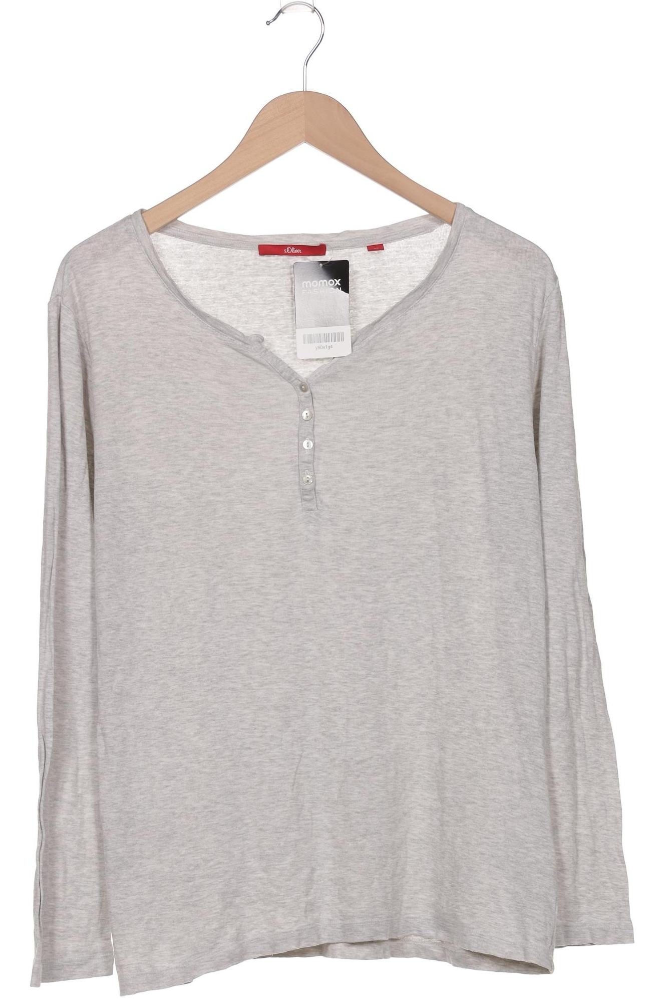 

s.Oliver Damen Langarmshirt, grau, Gr. 42