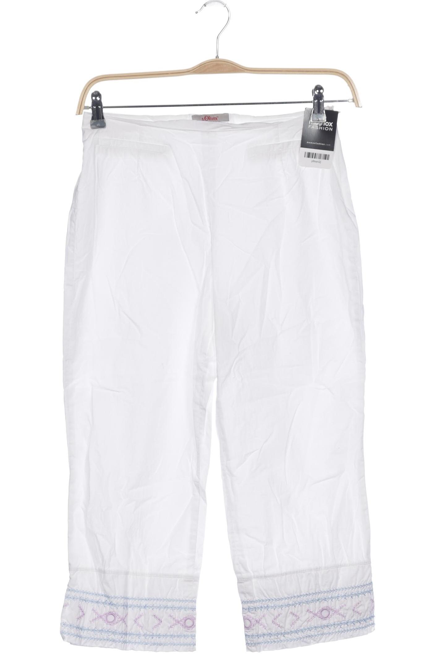 

s.Oliver Damen Stoffhose, weiß, Gr. 28
