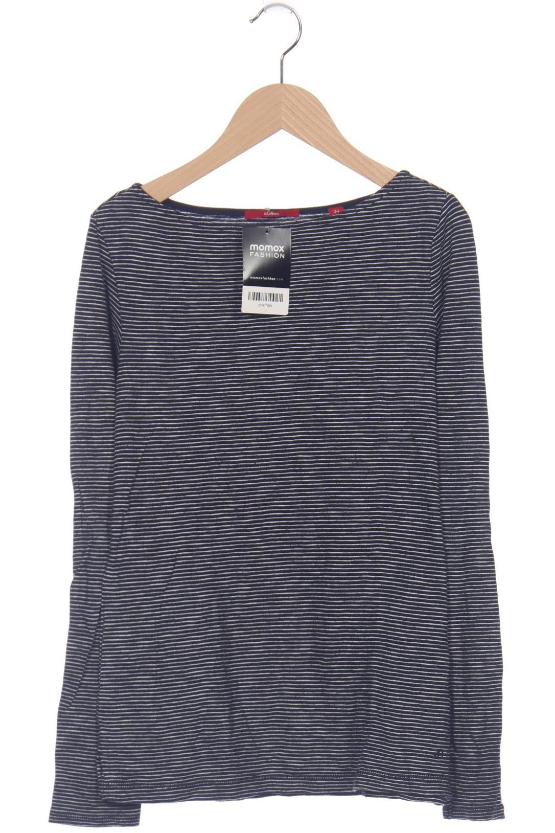 

s.Oliver Damen Langarmshirt, marineblau, Gr. 34