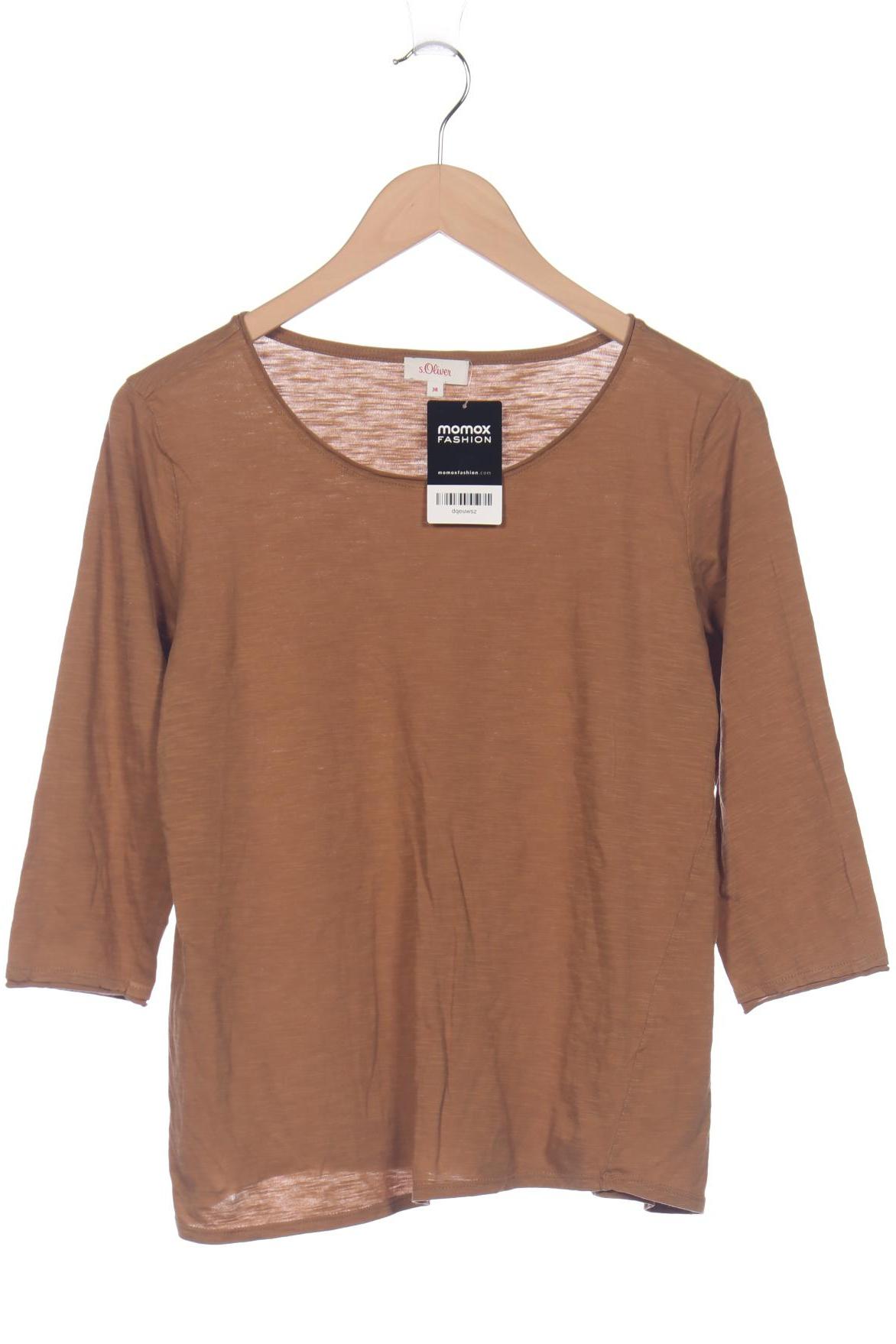 

s.Oliver Damen Langarmshirt, braun, Gr. 38