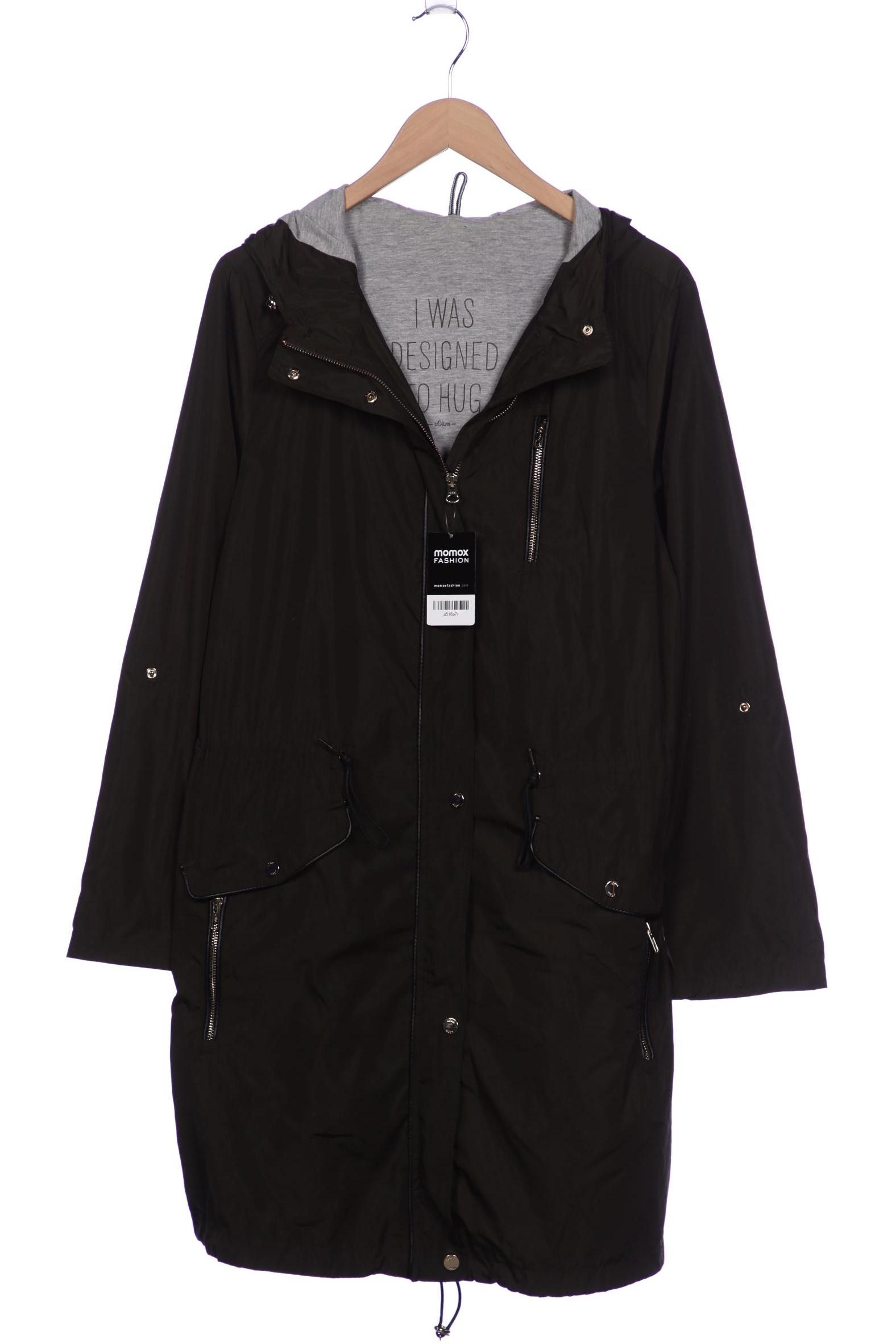 

s.Oliver Damen Mantel, grün, Gr. 44