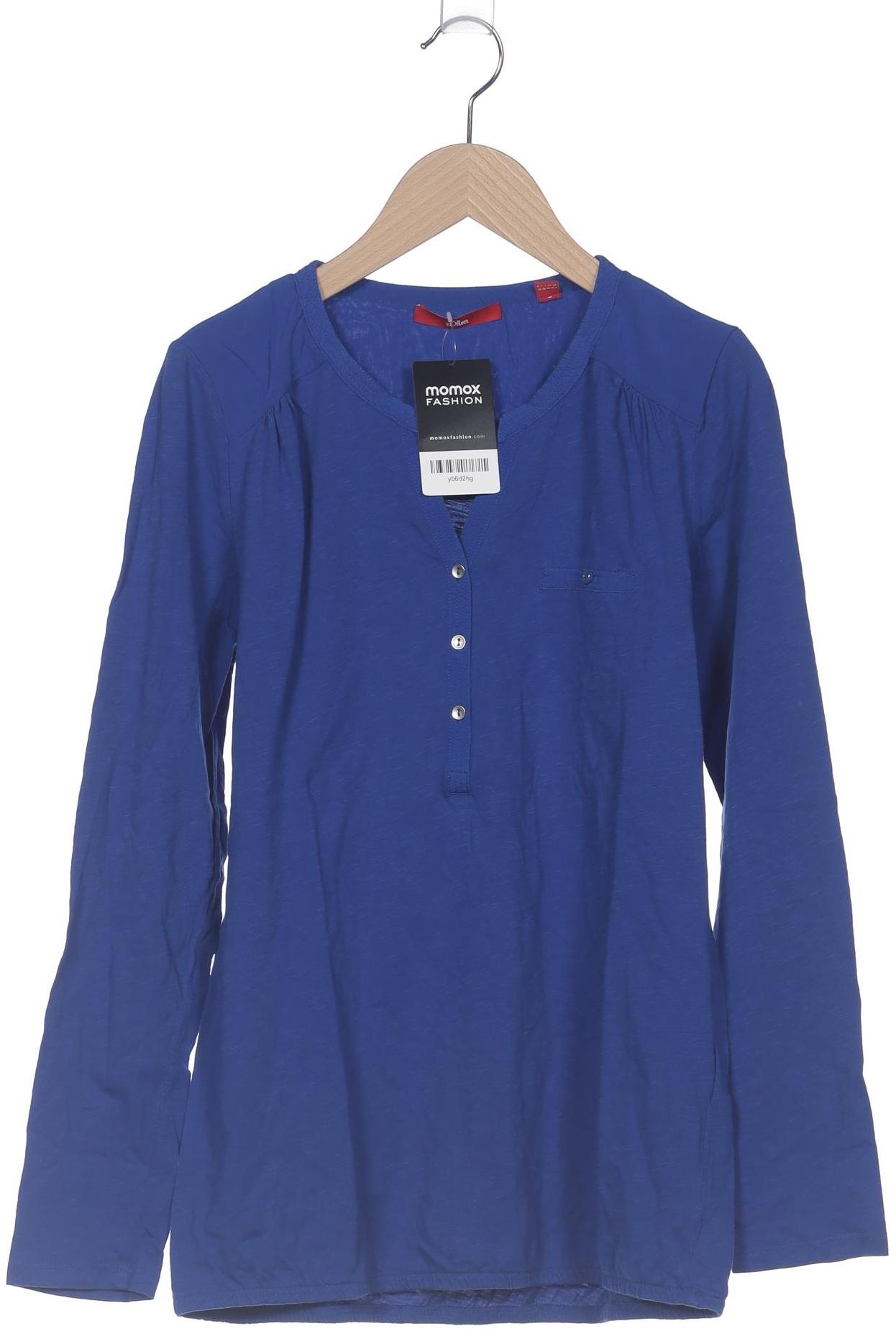 

s.Oliver Damen Langarmshirt, blau, Gr. 36