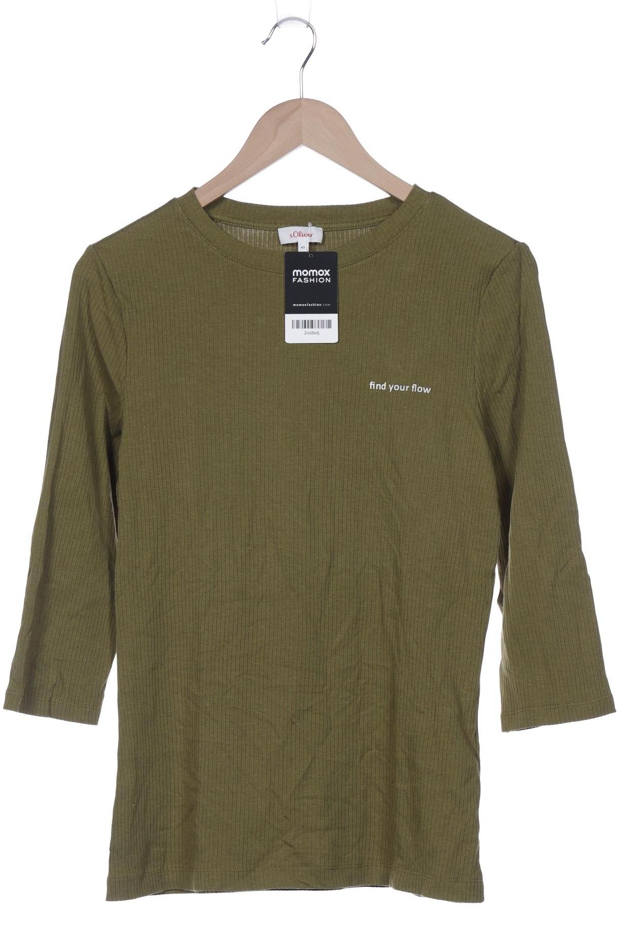 

s.Oliver Damen Langarmshirt, grün, Gr. 40