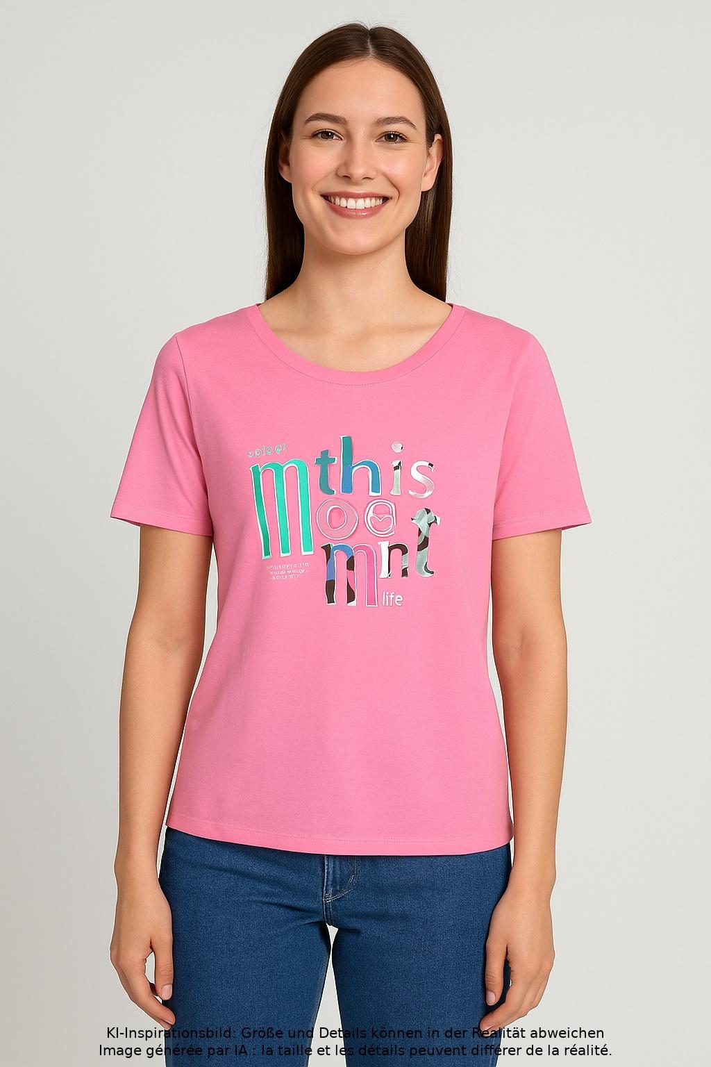

s.Oliver Damen T-Shirt, pink, Gr. 38