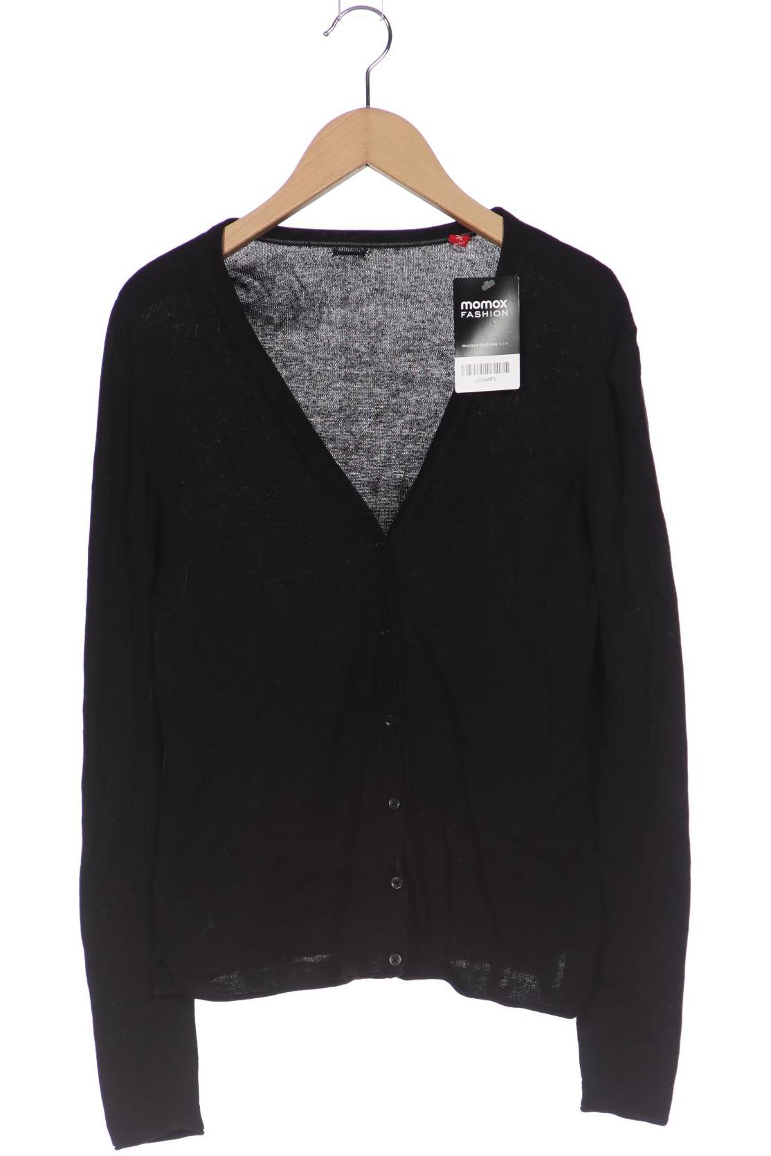 

s.Oliver Damen Strickjacke, schwarz, Gr. 36