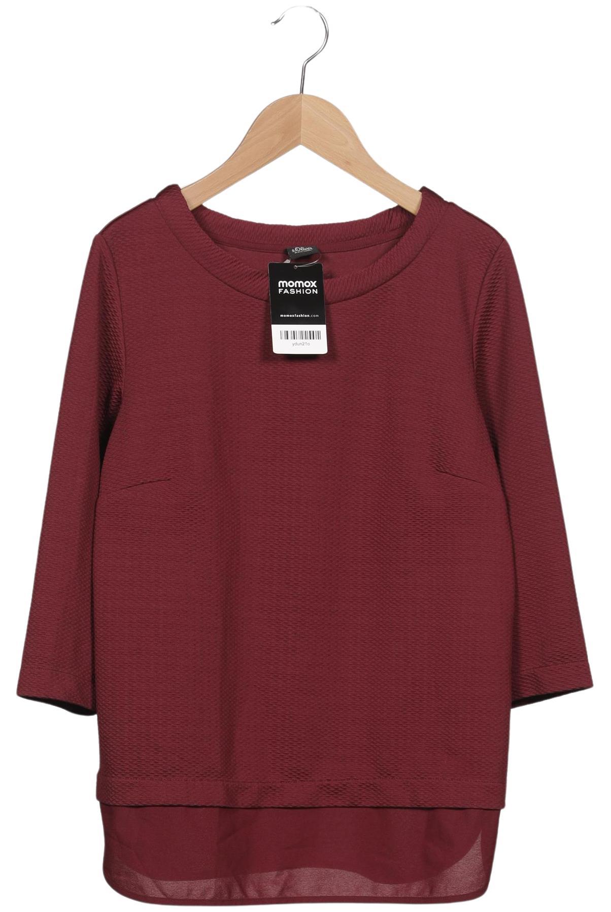 

s.Oliver Damen Langarmshirt, bordeaux, Gr. 38