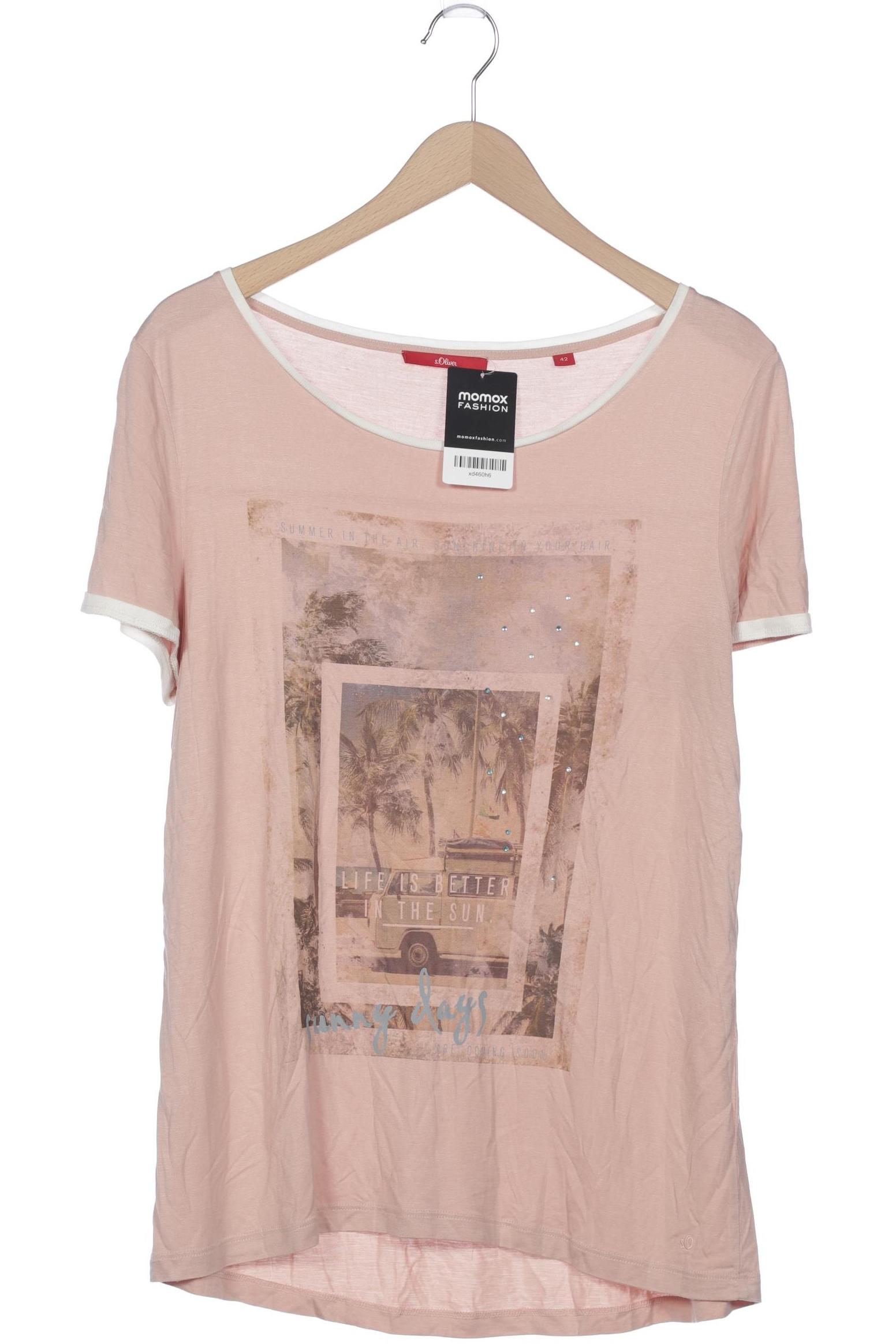 

s.Oliver Damen T-Shirt, pink, Gr. 42