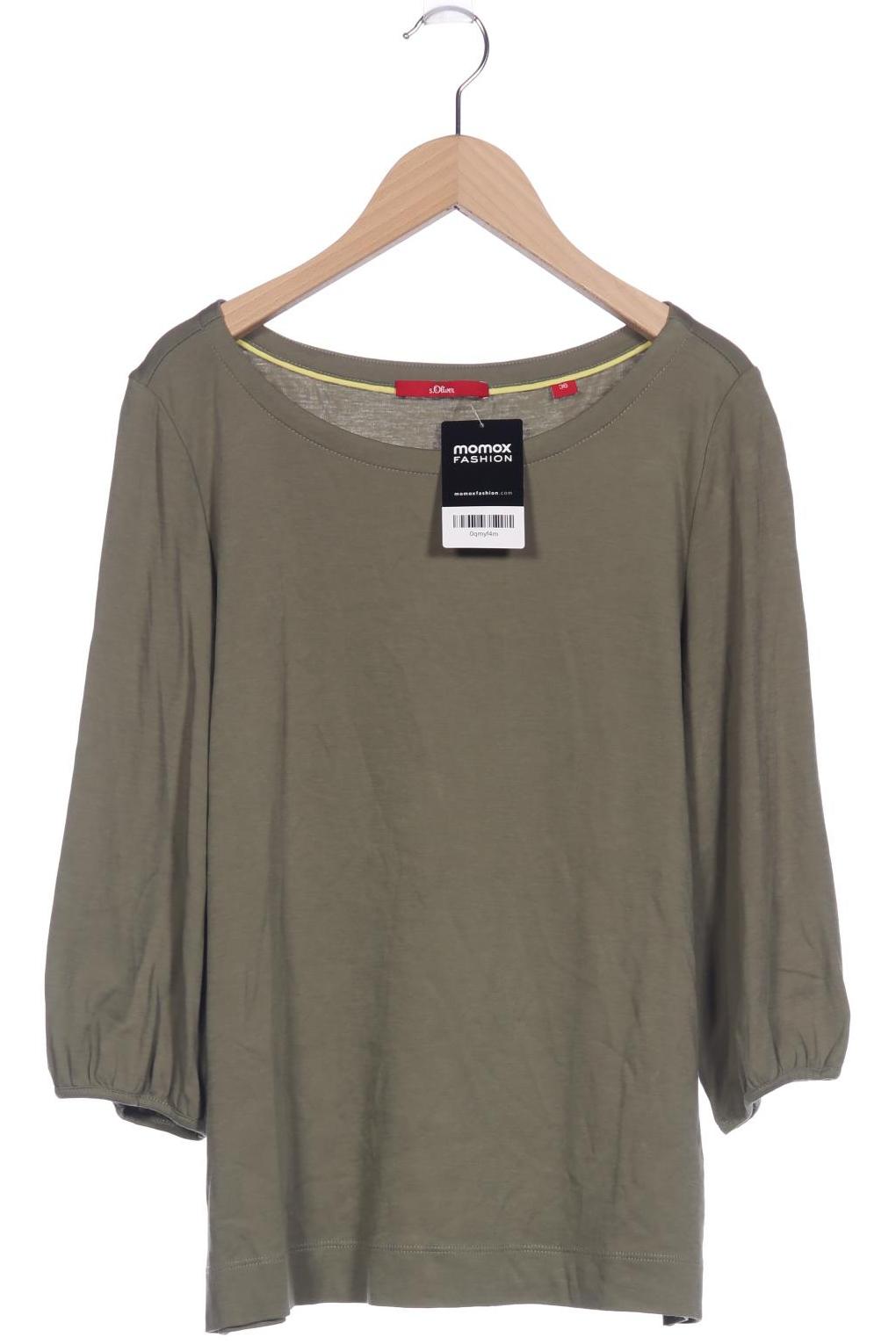 

s.Oliver Damen Langarmshirt, grün, Gr. 36