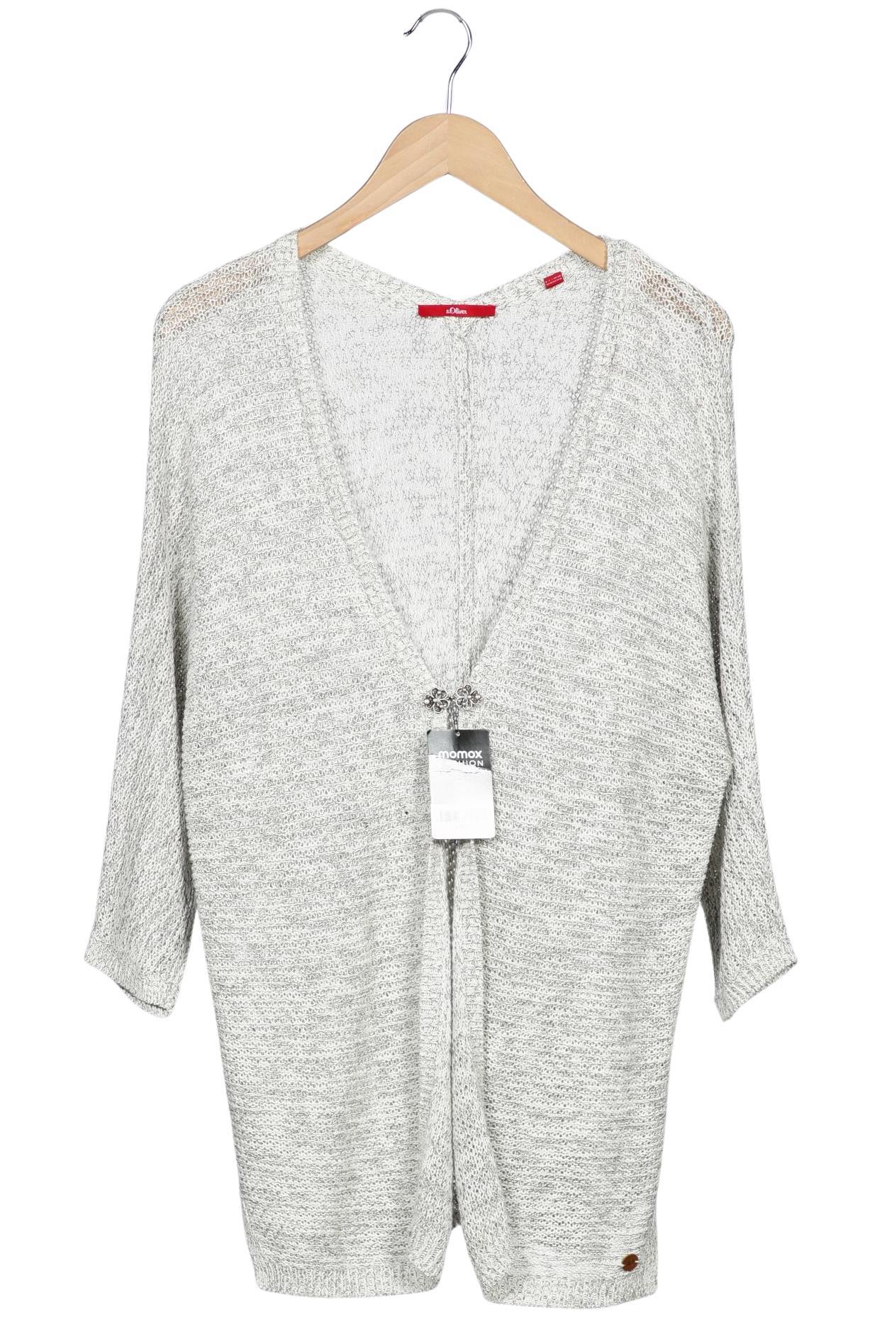 

s.Oliver Damen Strickjacke, grau, Gr. 40