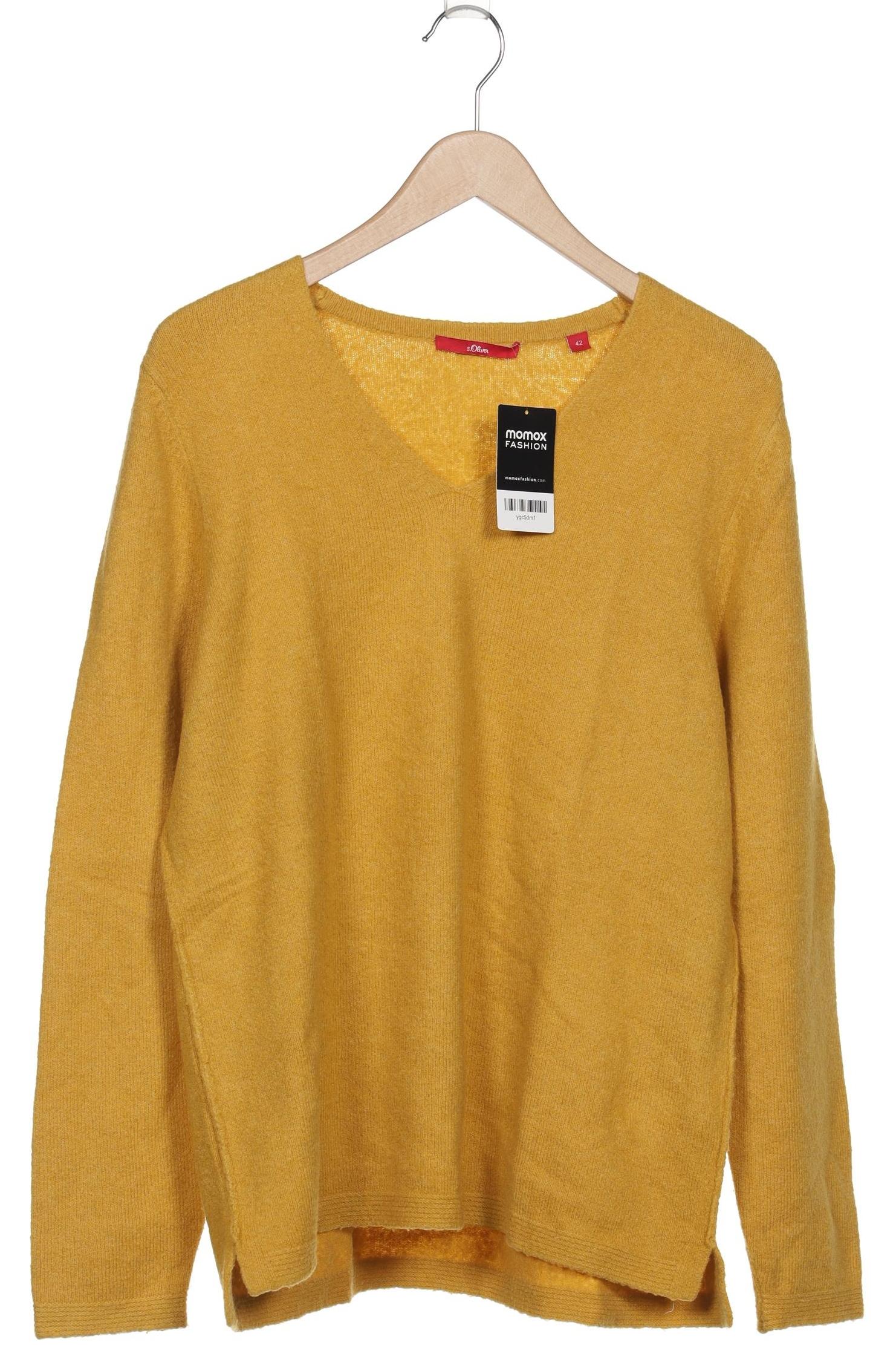 

s.Oliver Damen Pullover, gelb, Gr. 42