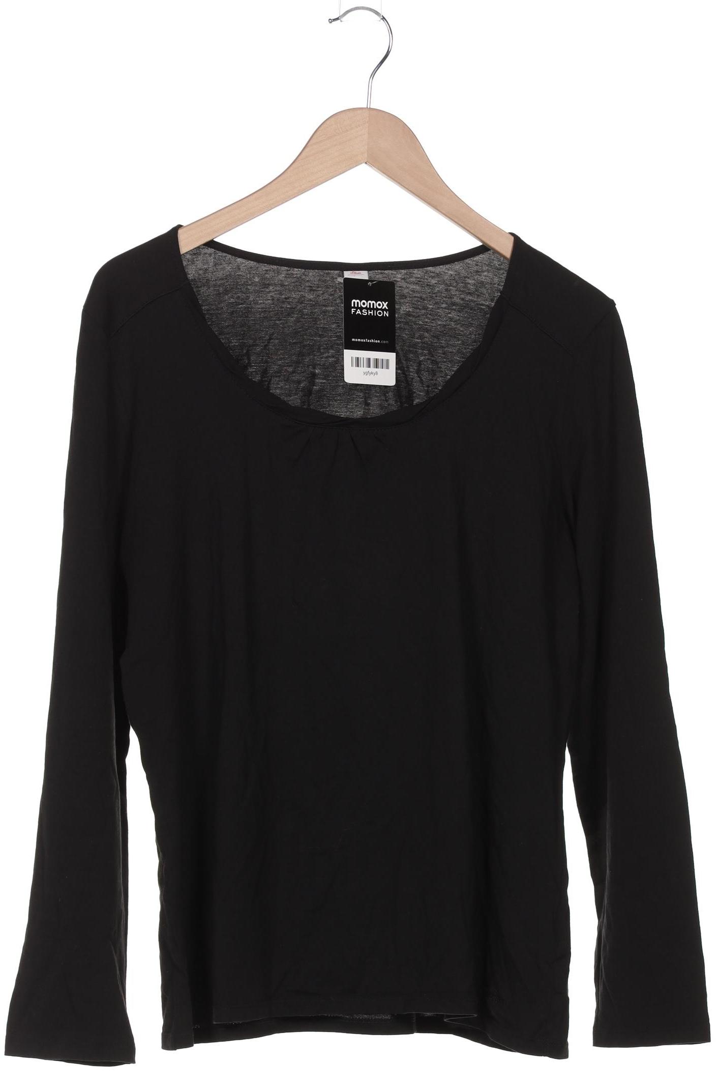 

s.Oliver Damen Langarmshirt, schwarz, Gr. 44