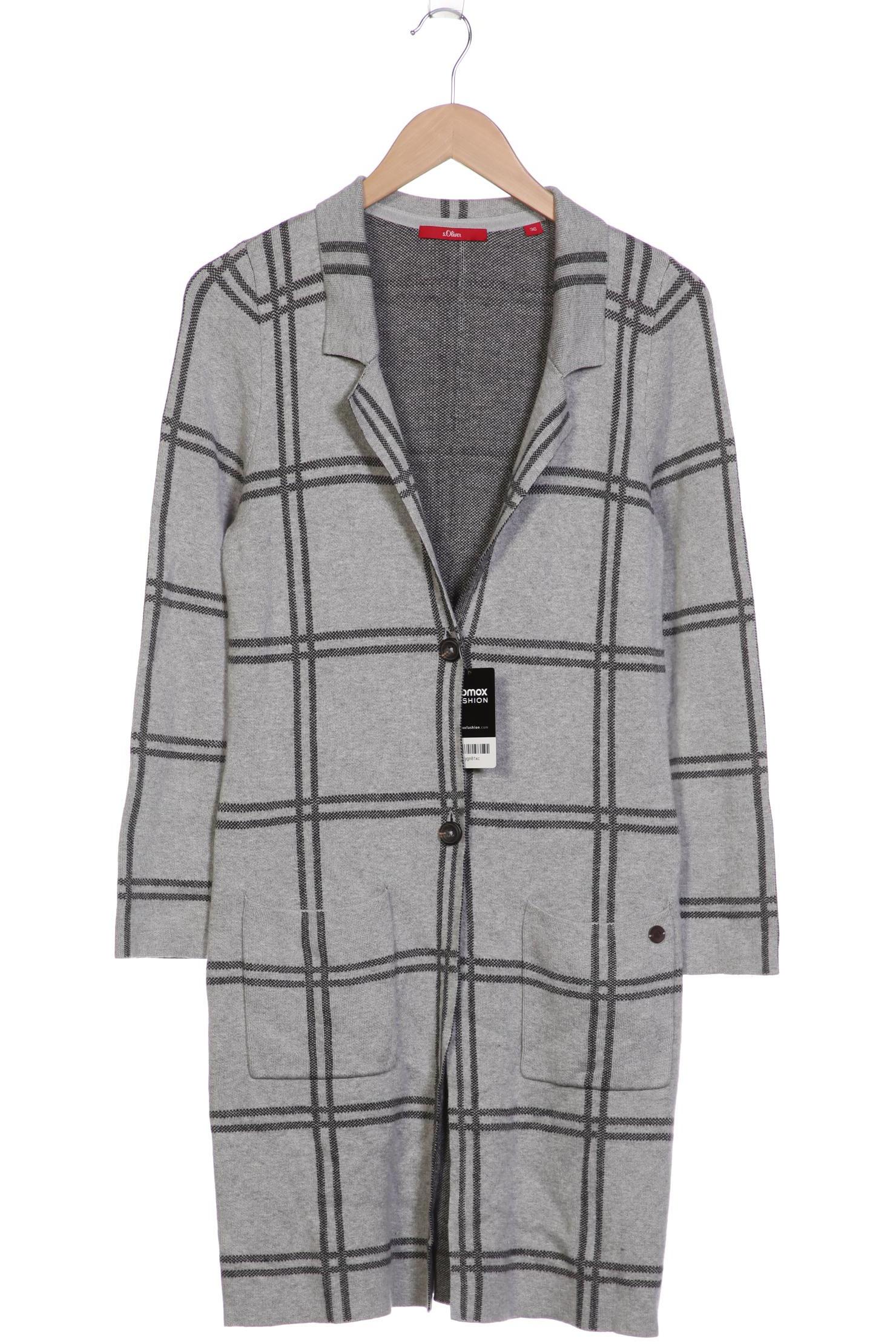 

s.Oliver Damen Strickjacke, grau, Gr. 36