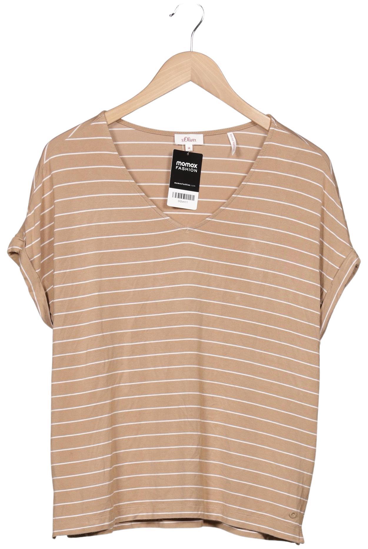 

s.Oliver Damen T-Shirt, beige, Gr. 38