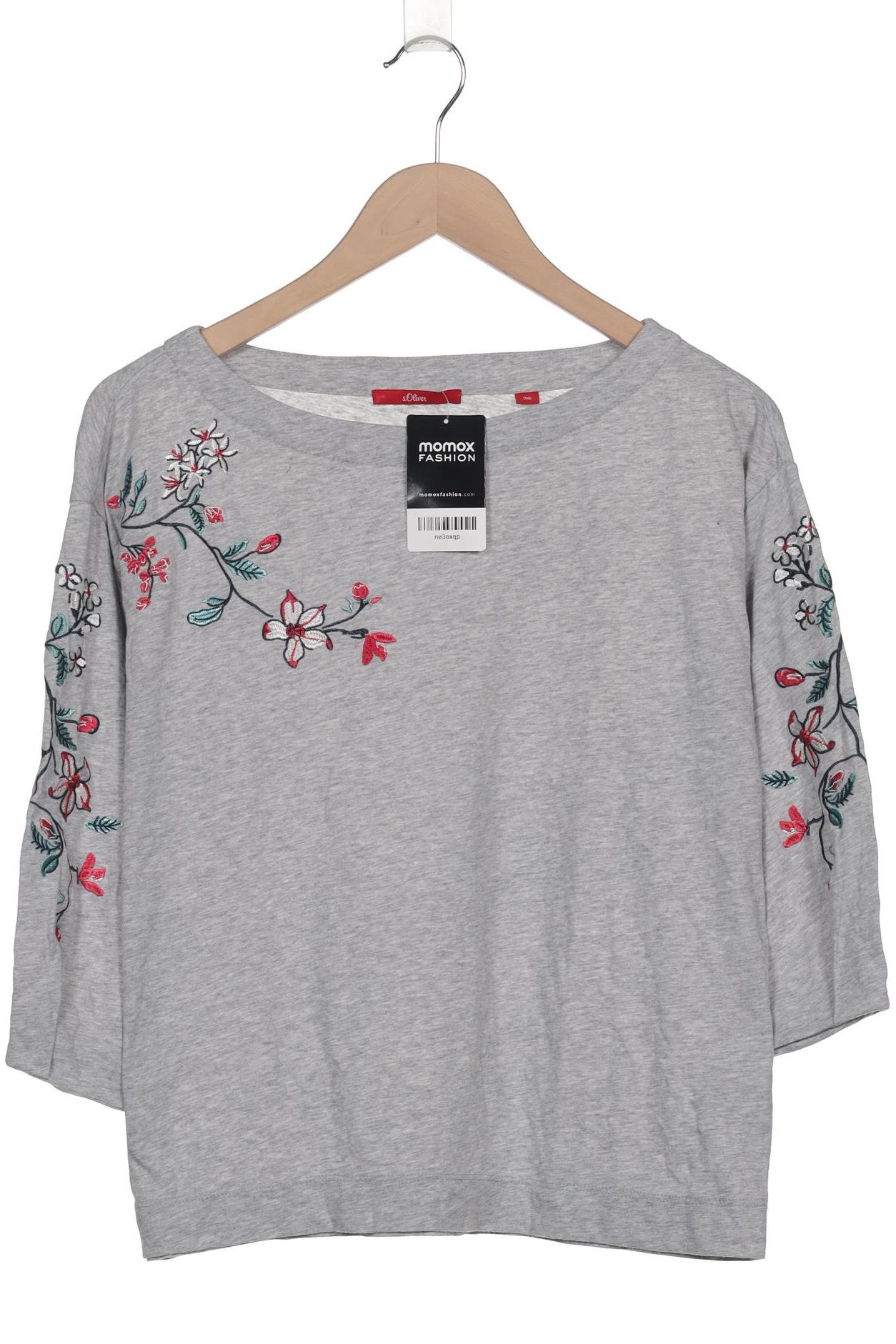 

s.Oliver Damen Langarmshirt, grau, Gr. 36