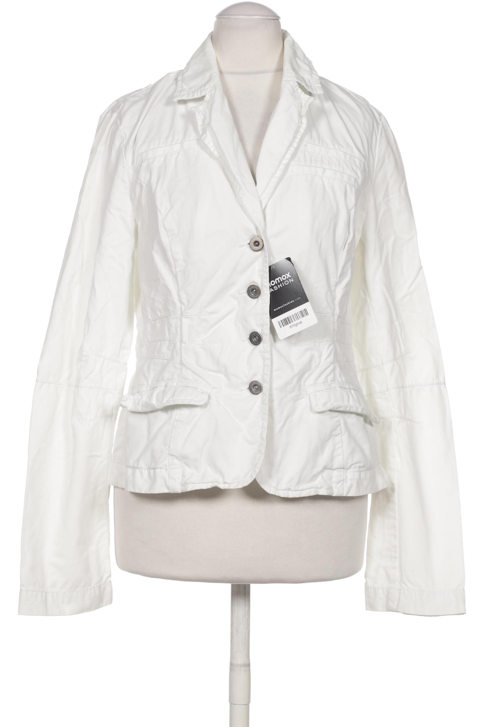 

s.Oliver Damen Blazer, weiß, Gr. 36