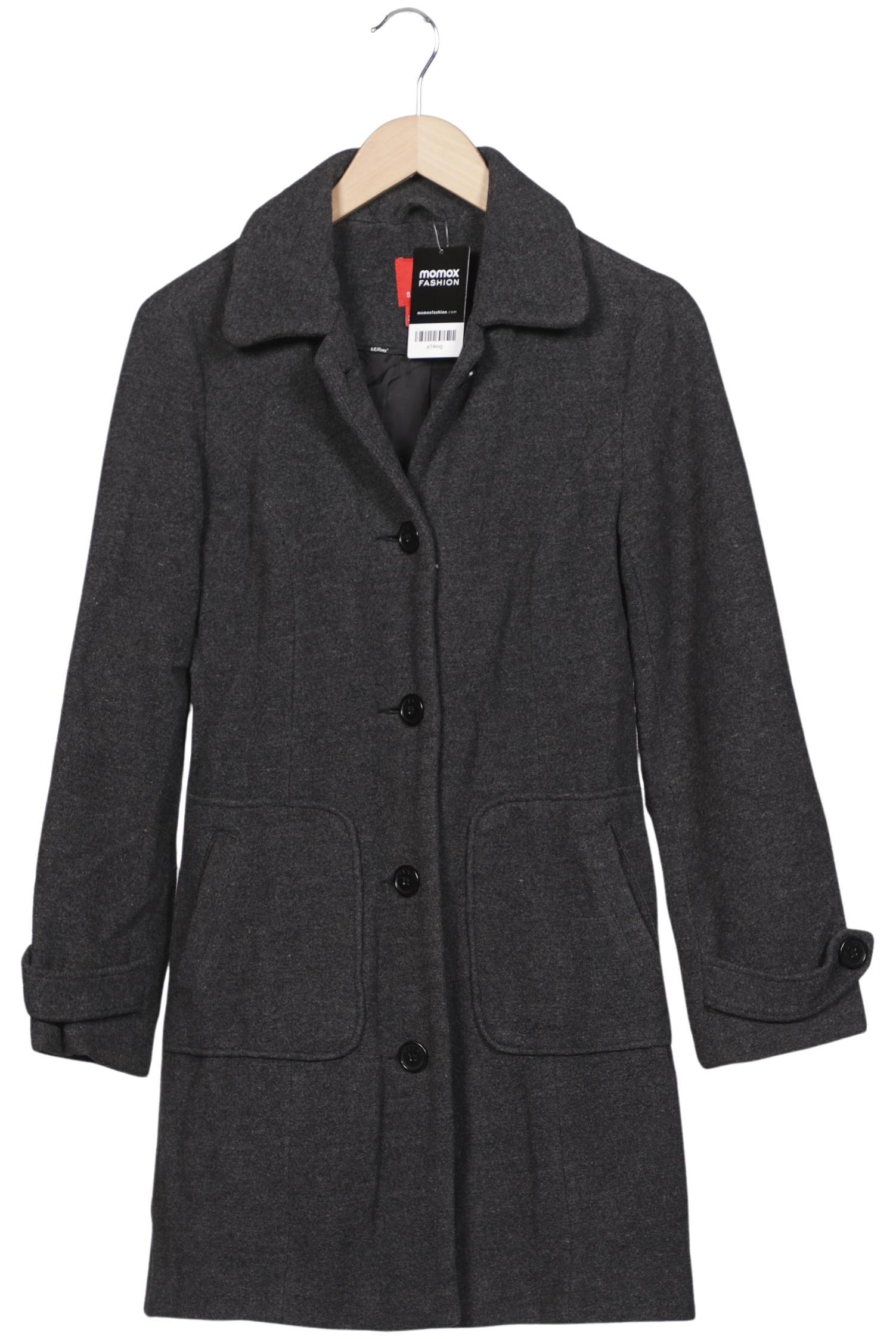 

s.Oliver Damen Mantel, grau, Gr. 34