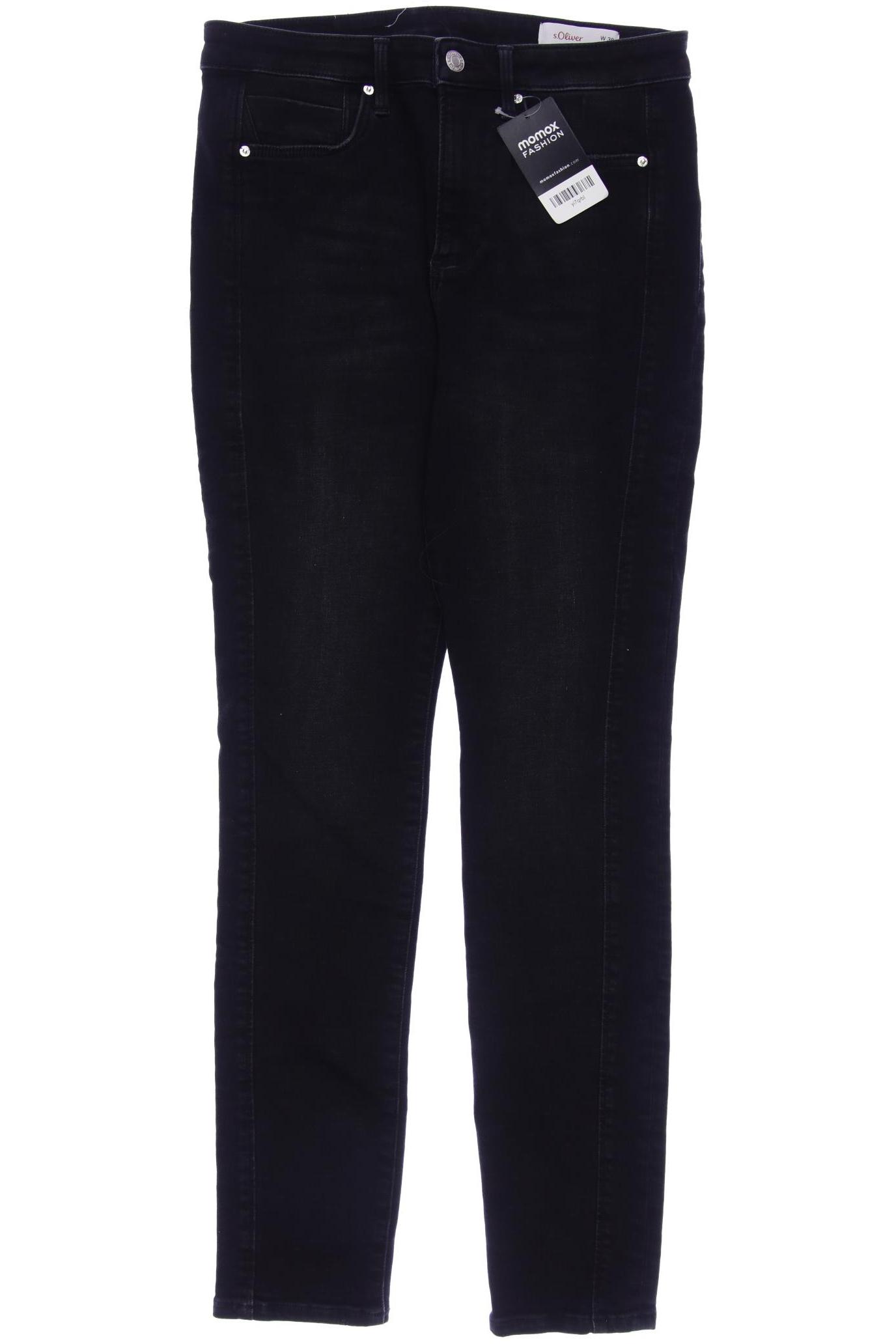 

s.Oliver Damen Jeans, schwarz