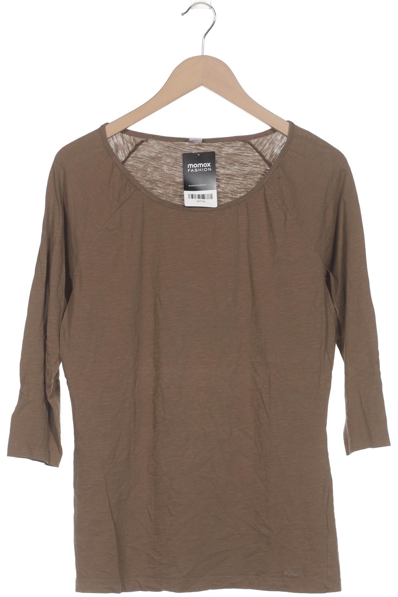 

s.Oliver Damen Langarmshirt, braun, Gr. 42