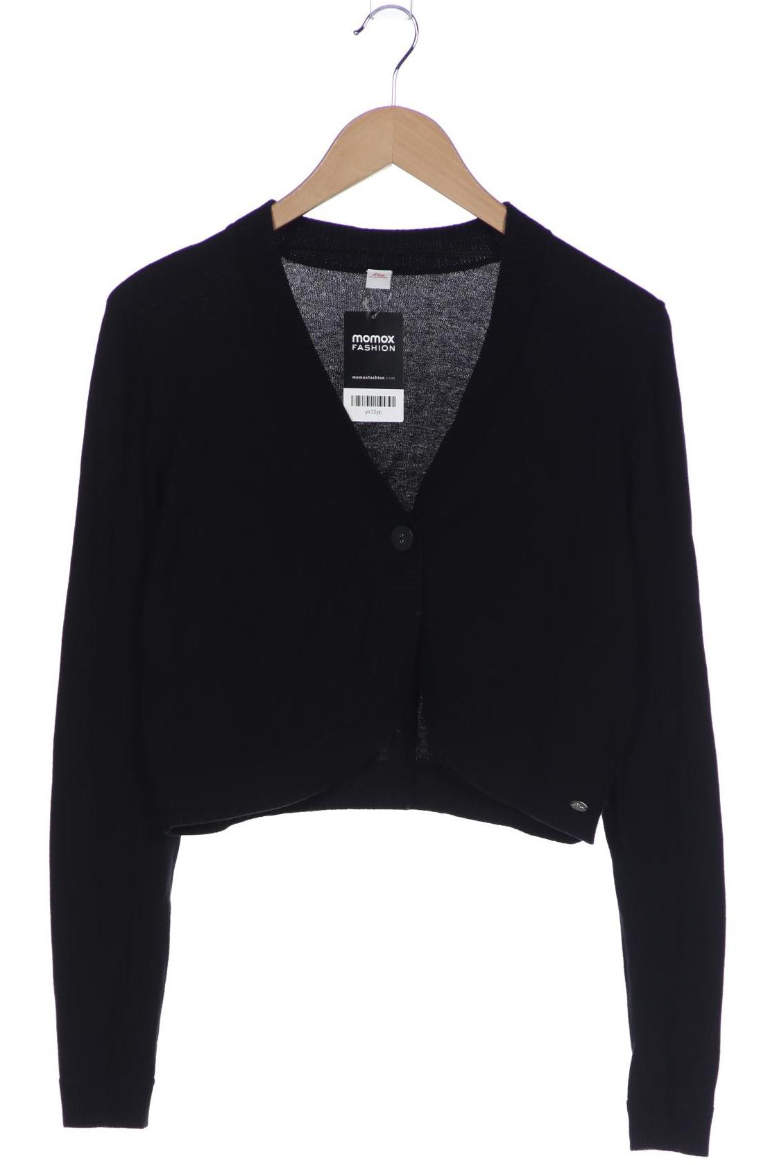 

s.Oliver Damen Strickjacke, schwarz, Gr. 44