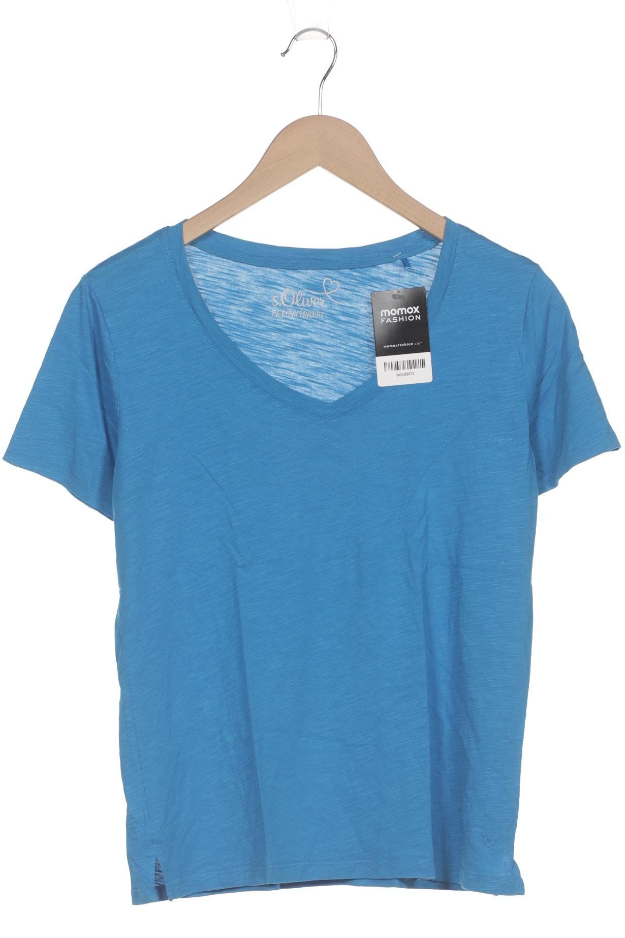 

s.Oliver Damen T-Shirt, blau, Gr. 38
