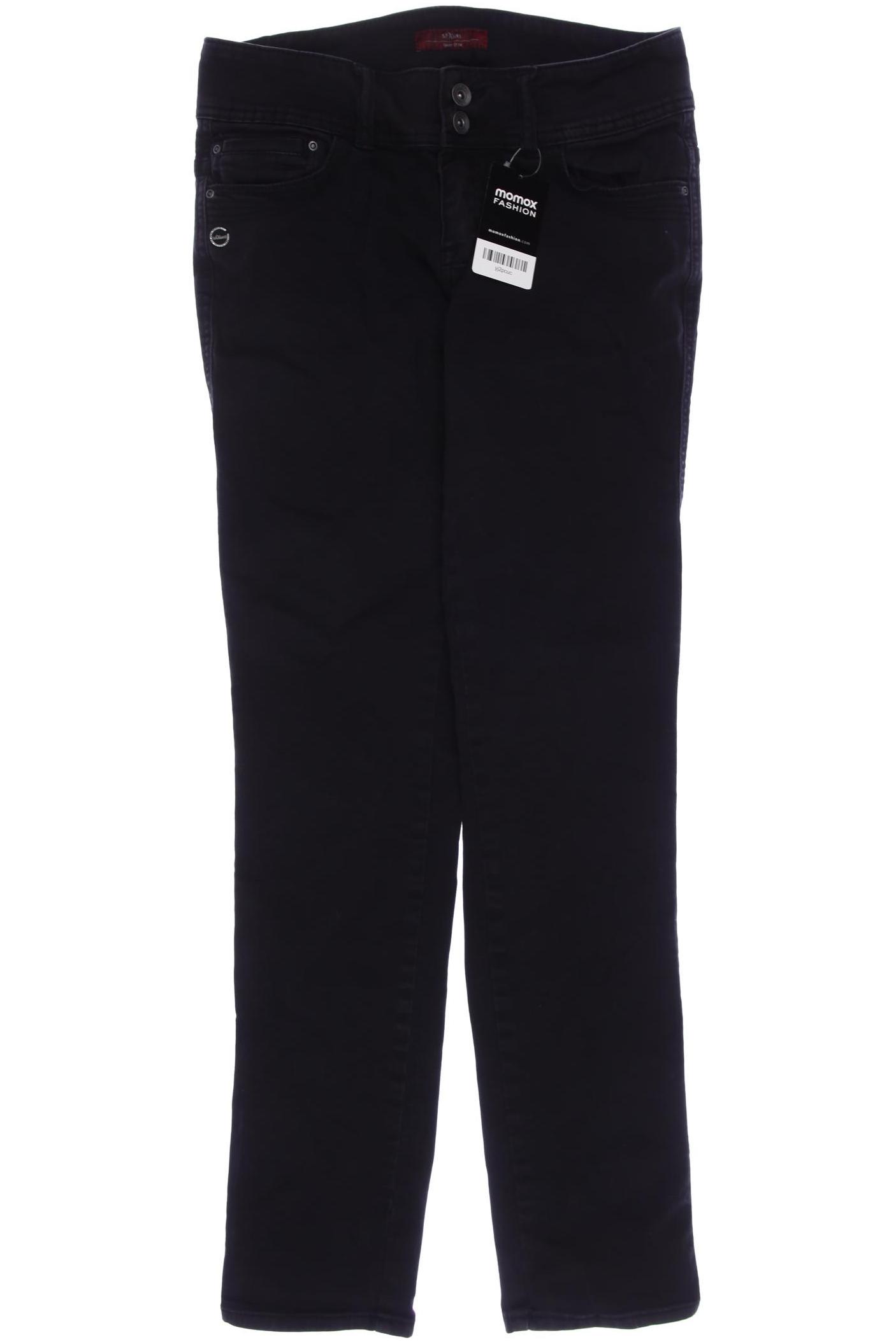 

s.Oliver Damen Jeans, schwarz