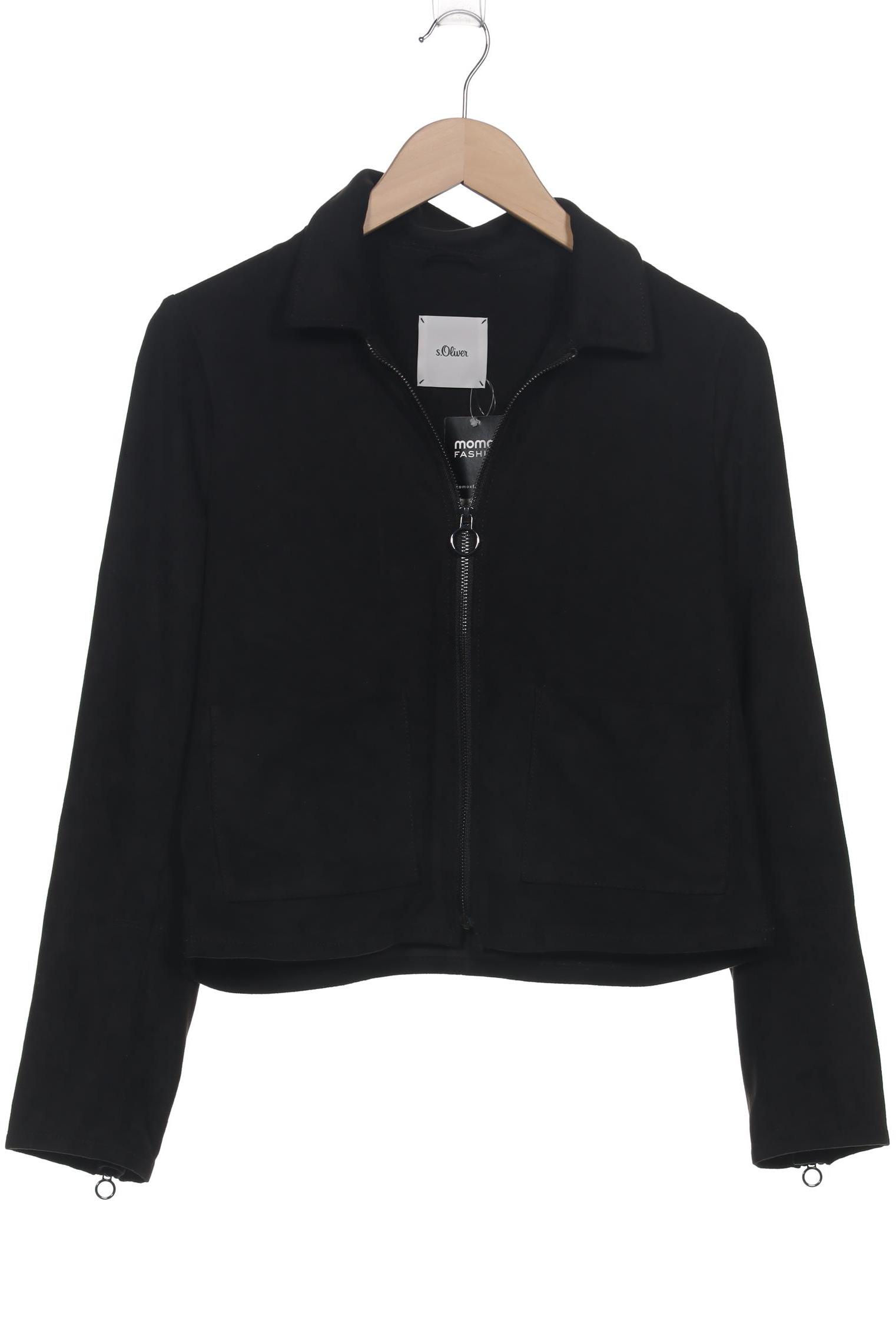 

s.Oliver Damen Jacke, schwarz, Gr. 36