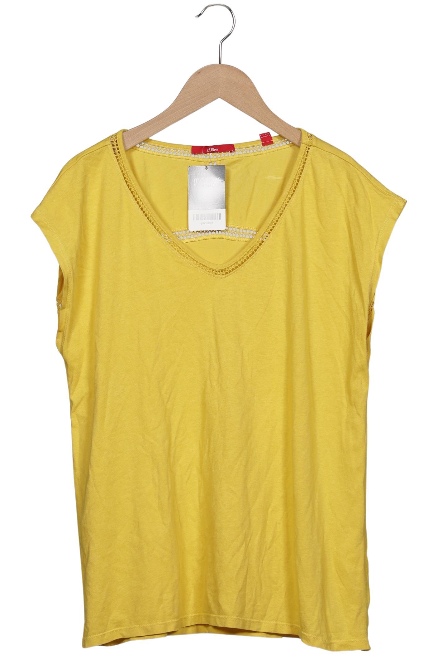 

s.Oliver Damen T-Shirt, gelb, Gr. 38