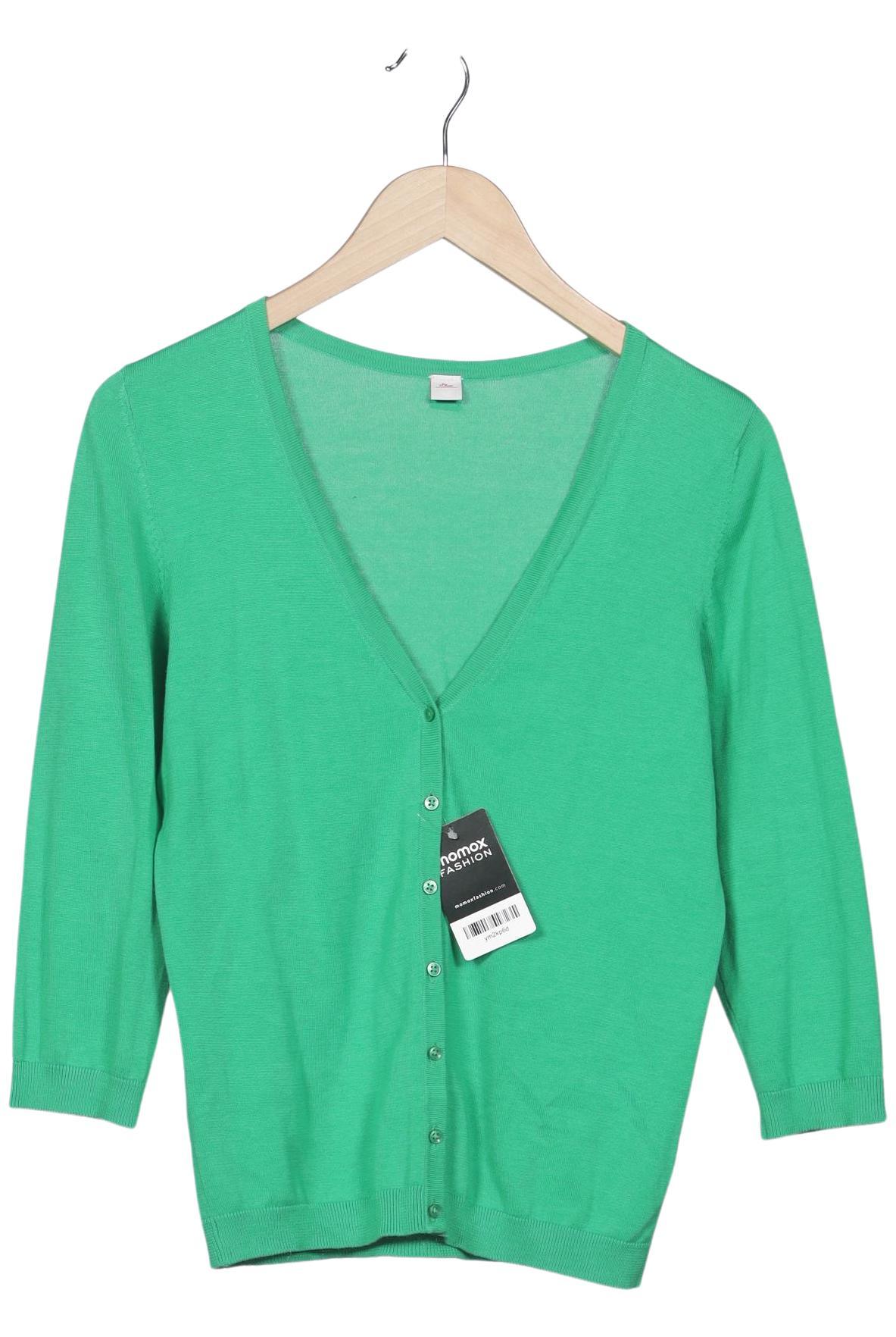 

s.Oliver Damen Strickjacke, grün, Gr. 36