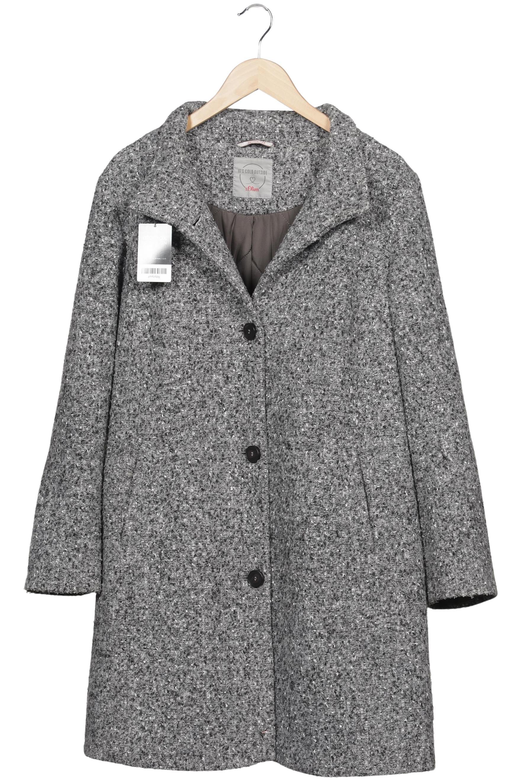 

s.Oliver Damen Mantel, grau, Gr. 44
