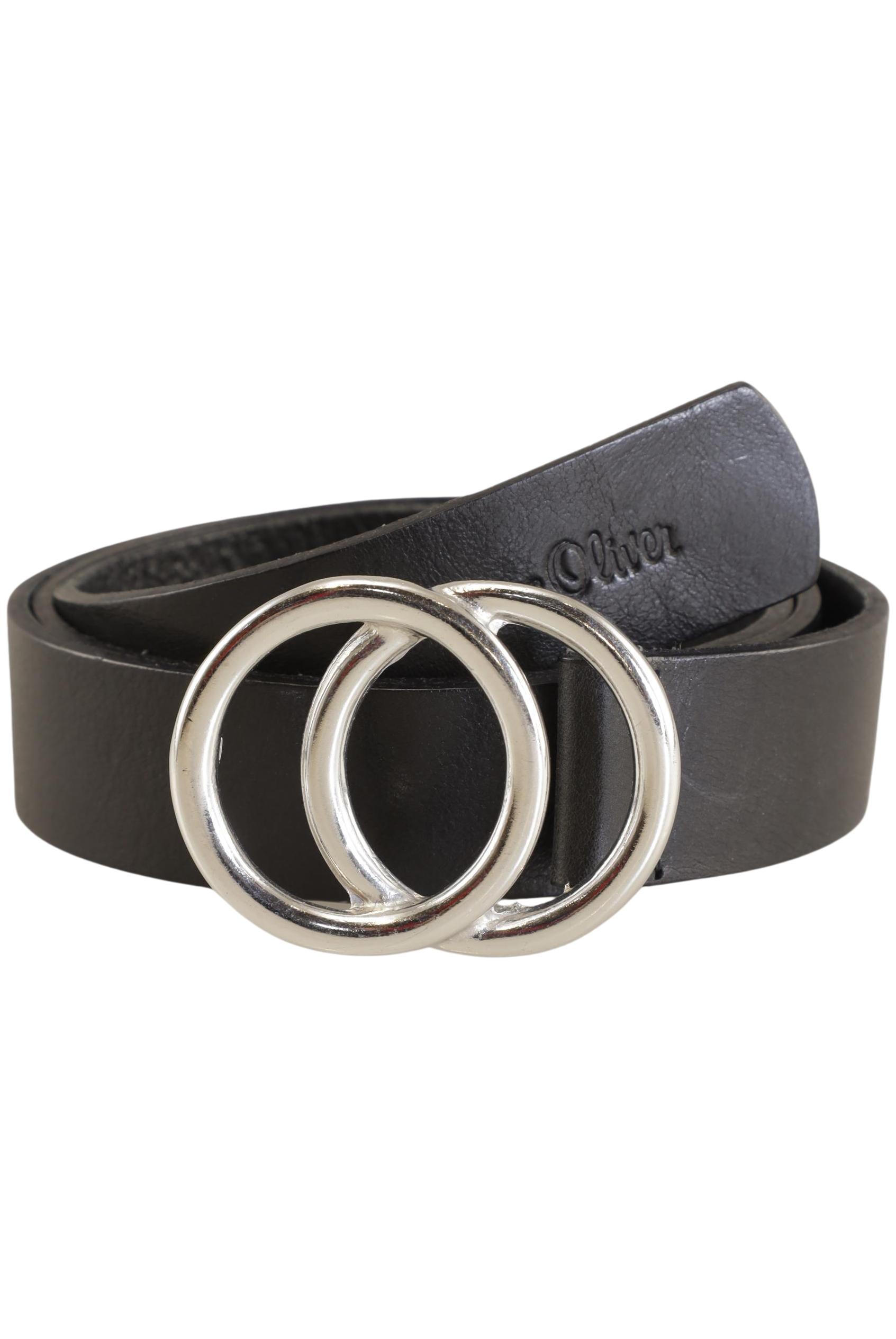 

s.Oliver Damen Gürtel, schwarz, Gr. 85