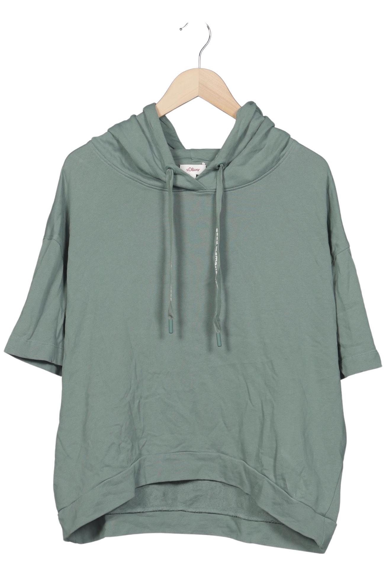 

s.Oliver Damen Kapuzenpullover, grün, Gr. 44