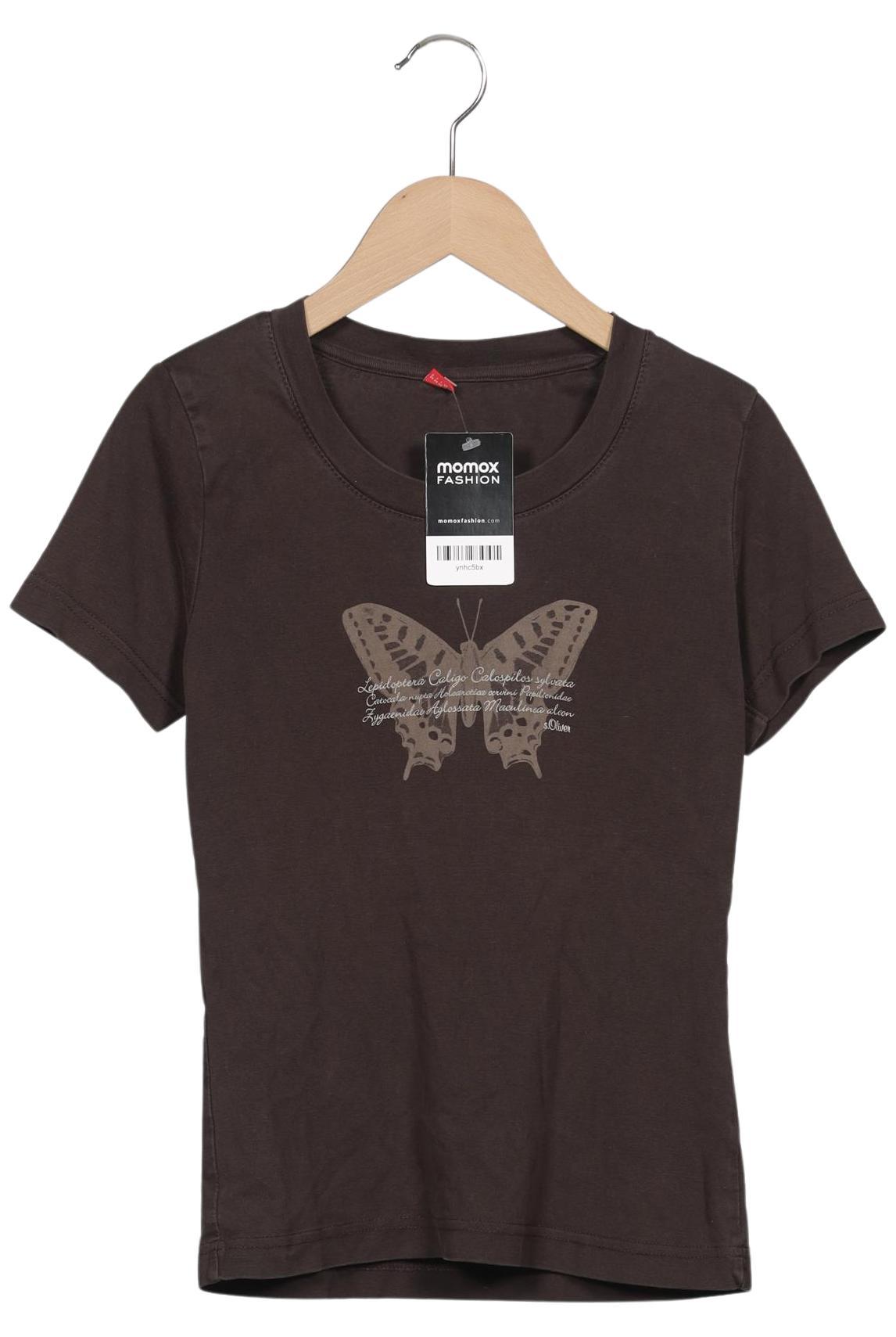 

s.Oliver Damen T-Shirt, braun, Gr. 36